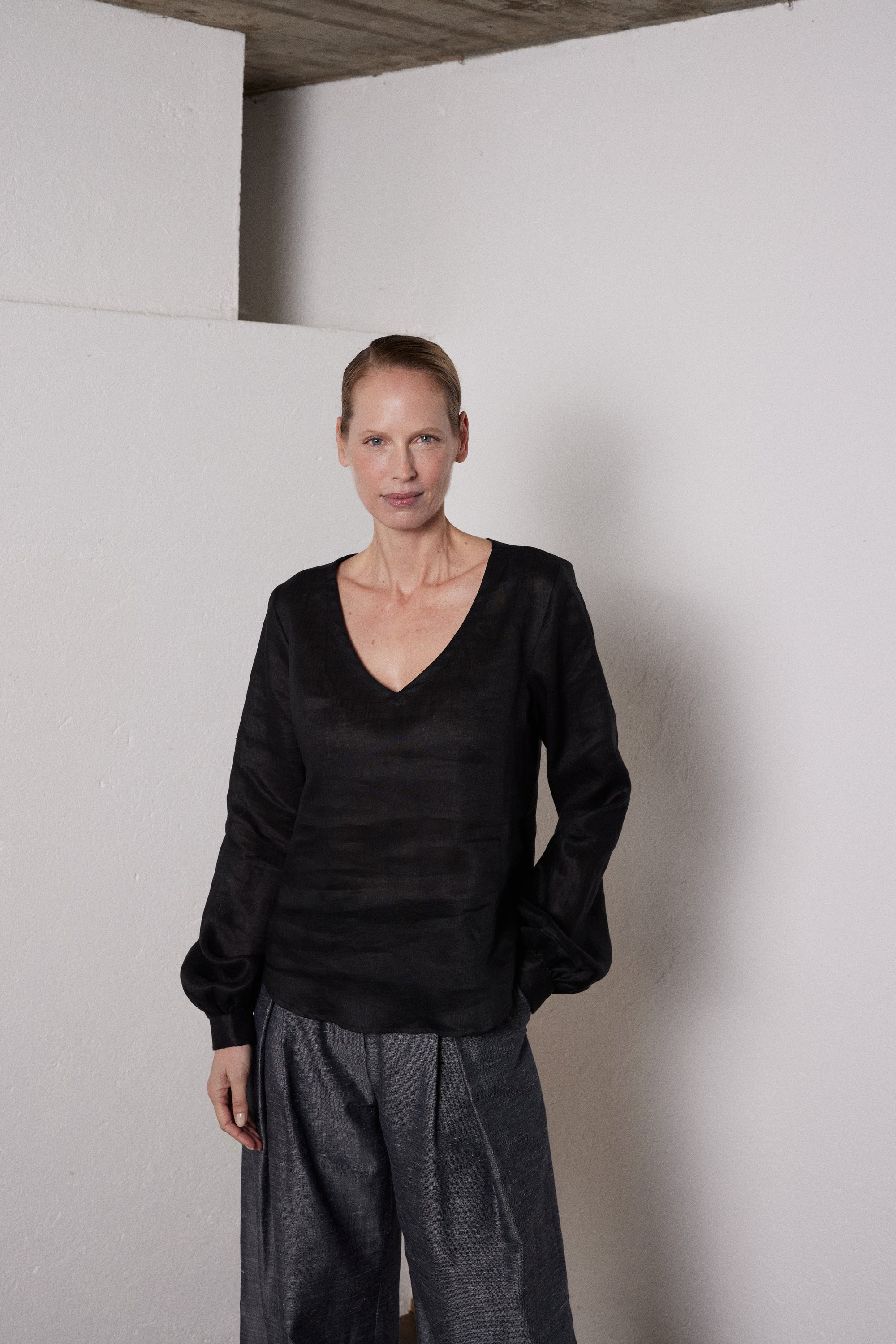 Bluse Masa in Schwarz