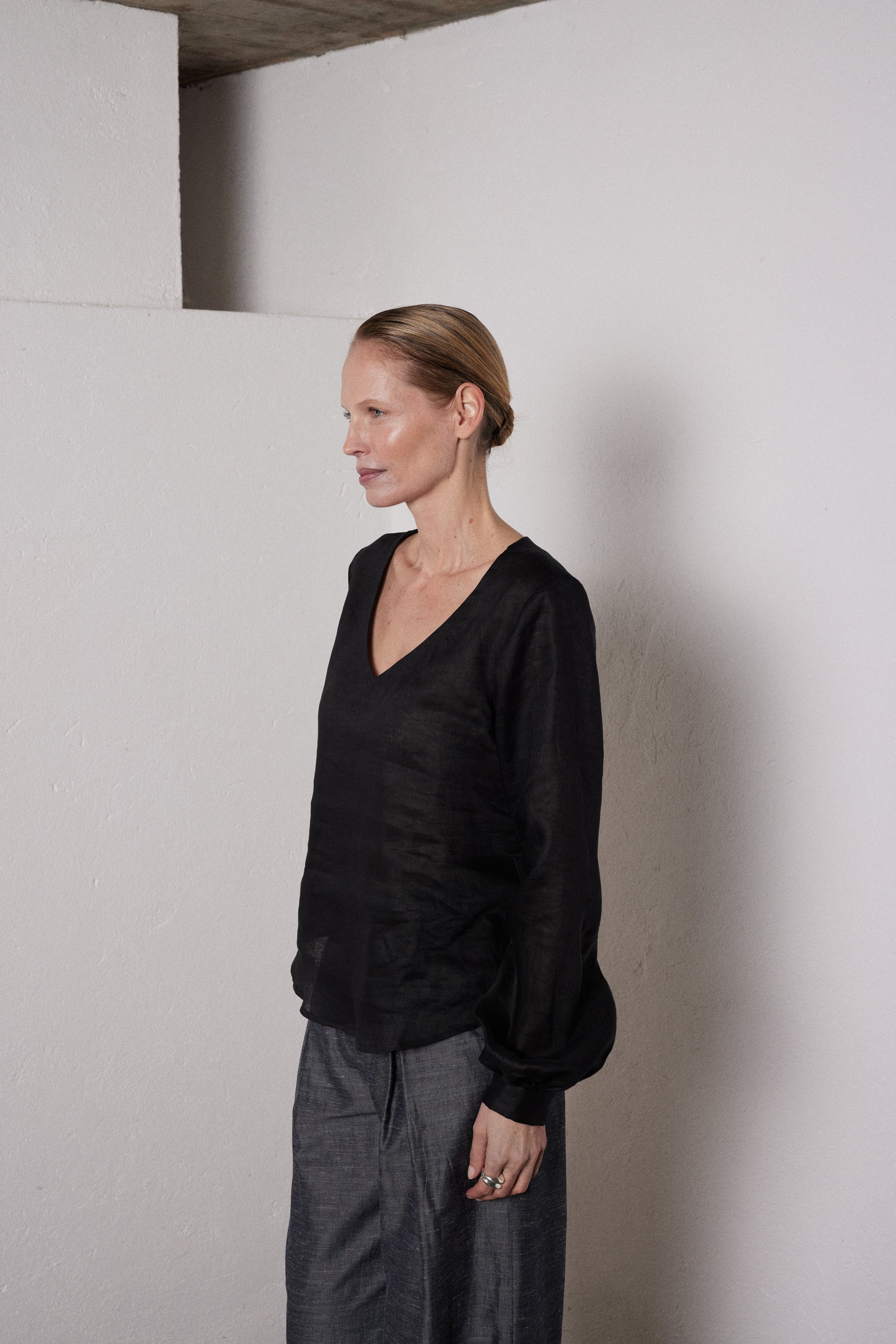 Bluse Masa in Schwarz