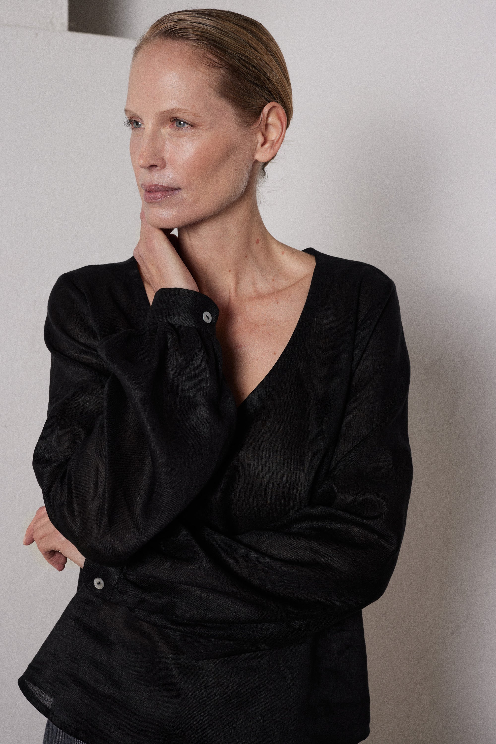 Bluse Masa in Schwarz