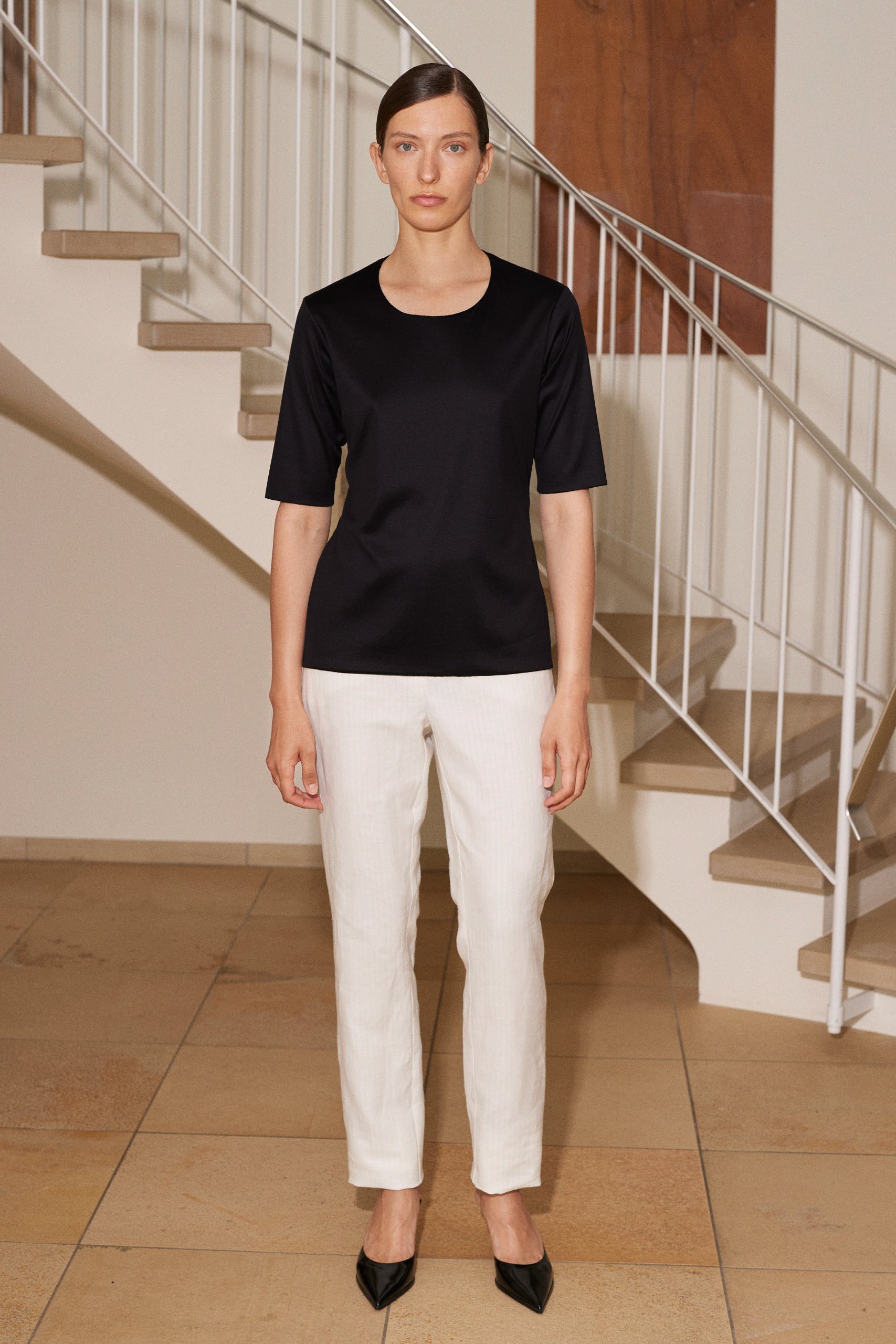 Jersey Top Cécile in Schwarz