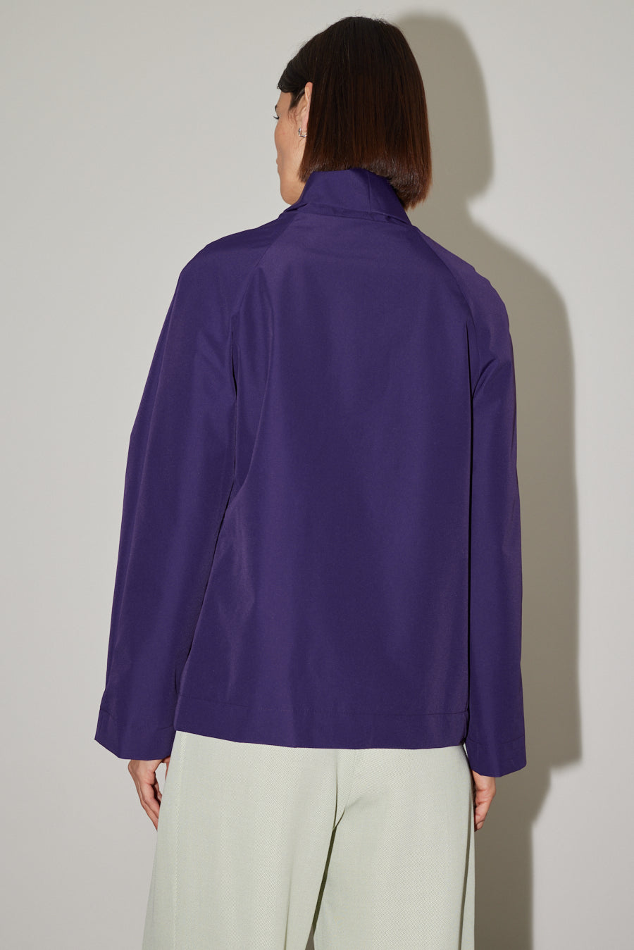 Jacke Stella mit Schal in Viola