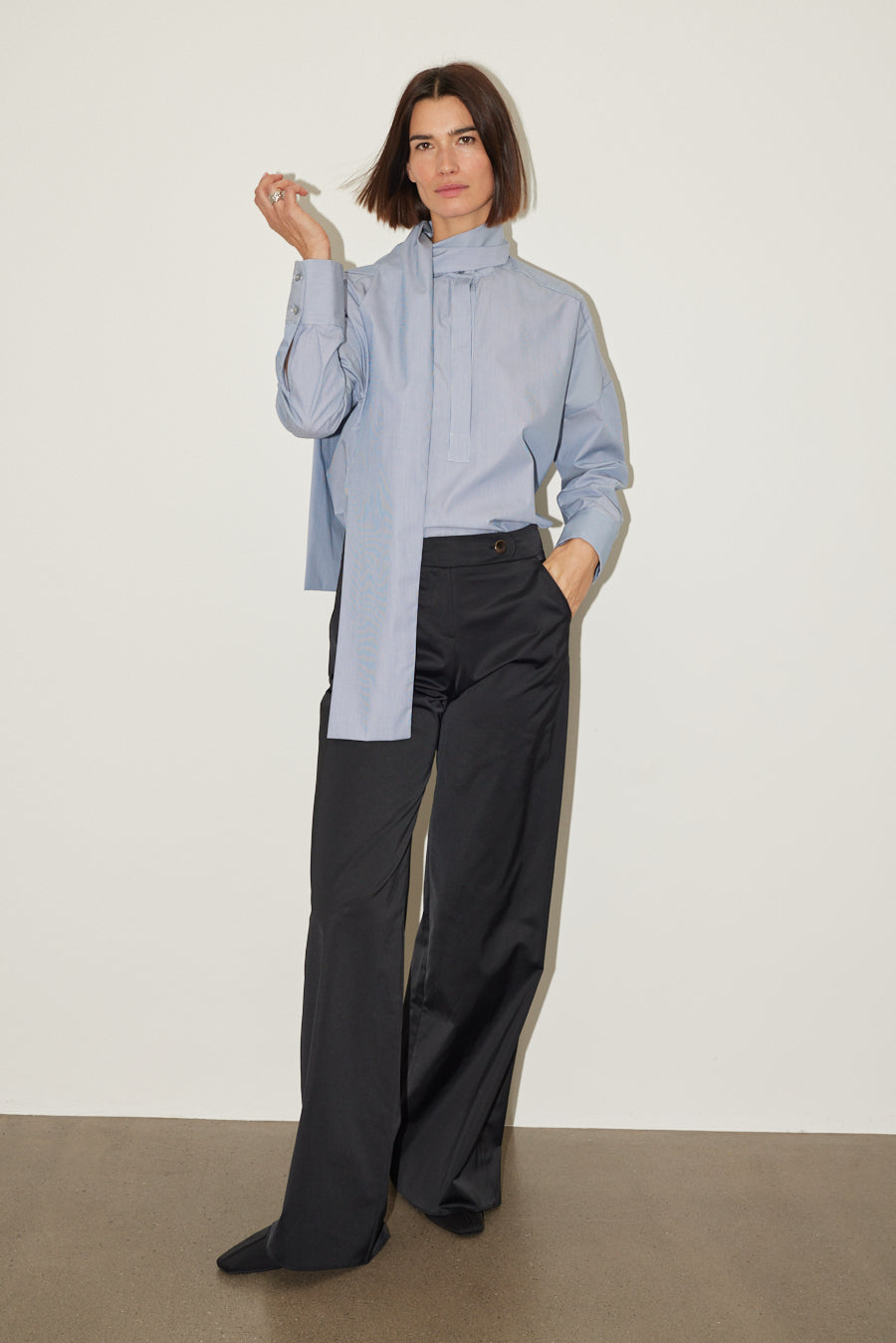 Bluse Milou in Blau gestreift