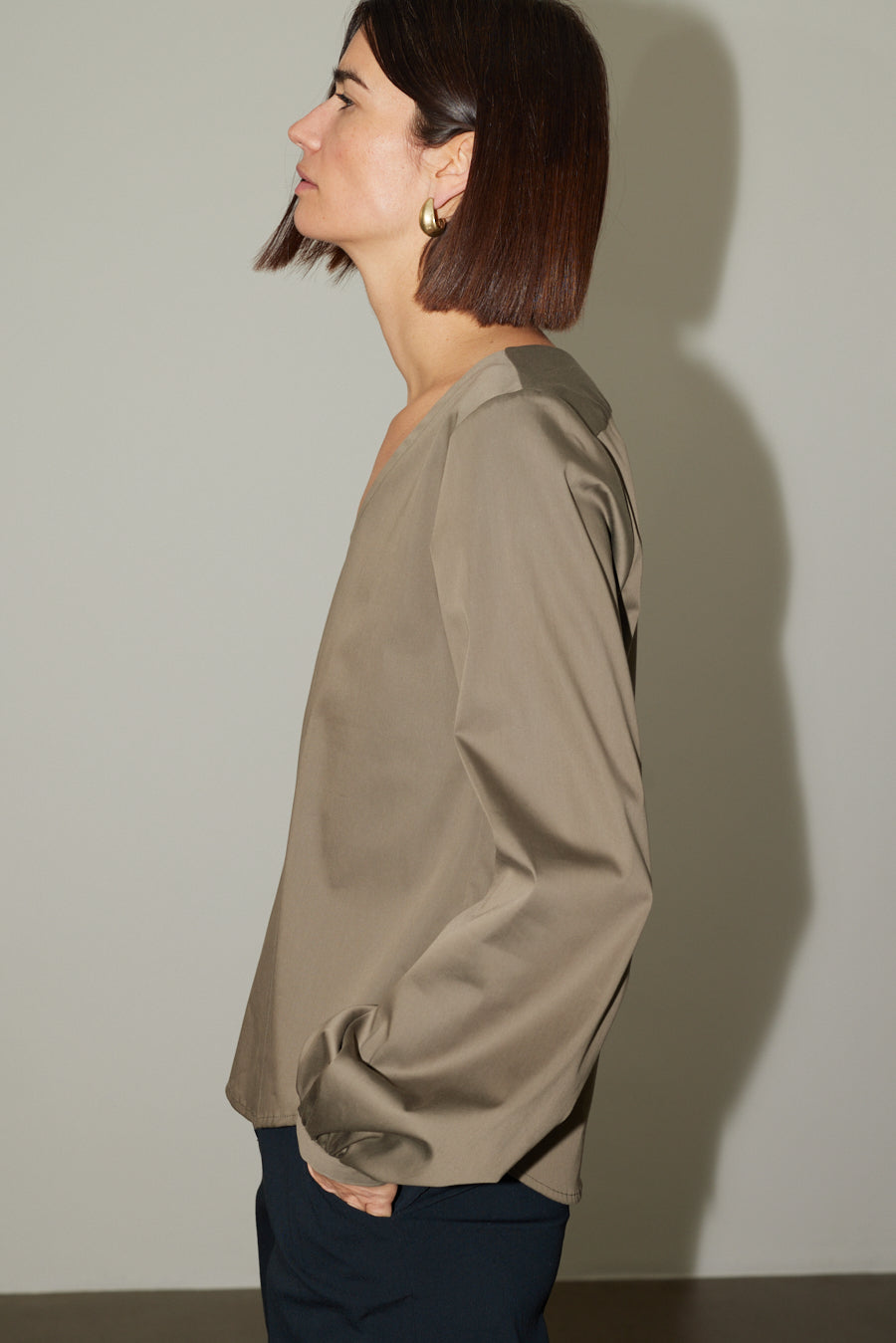 Bluse Masa in Olive
