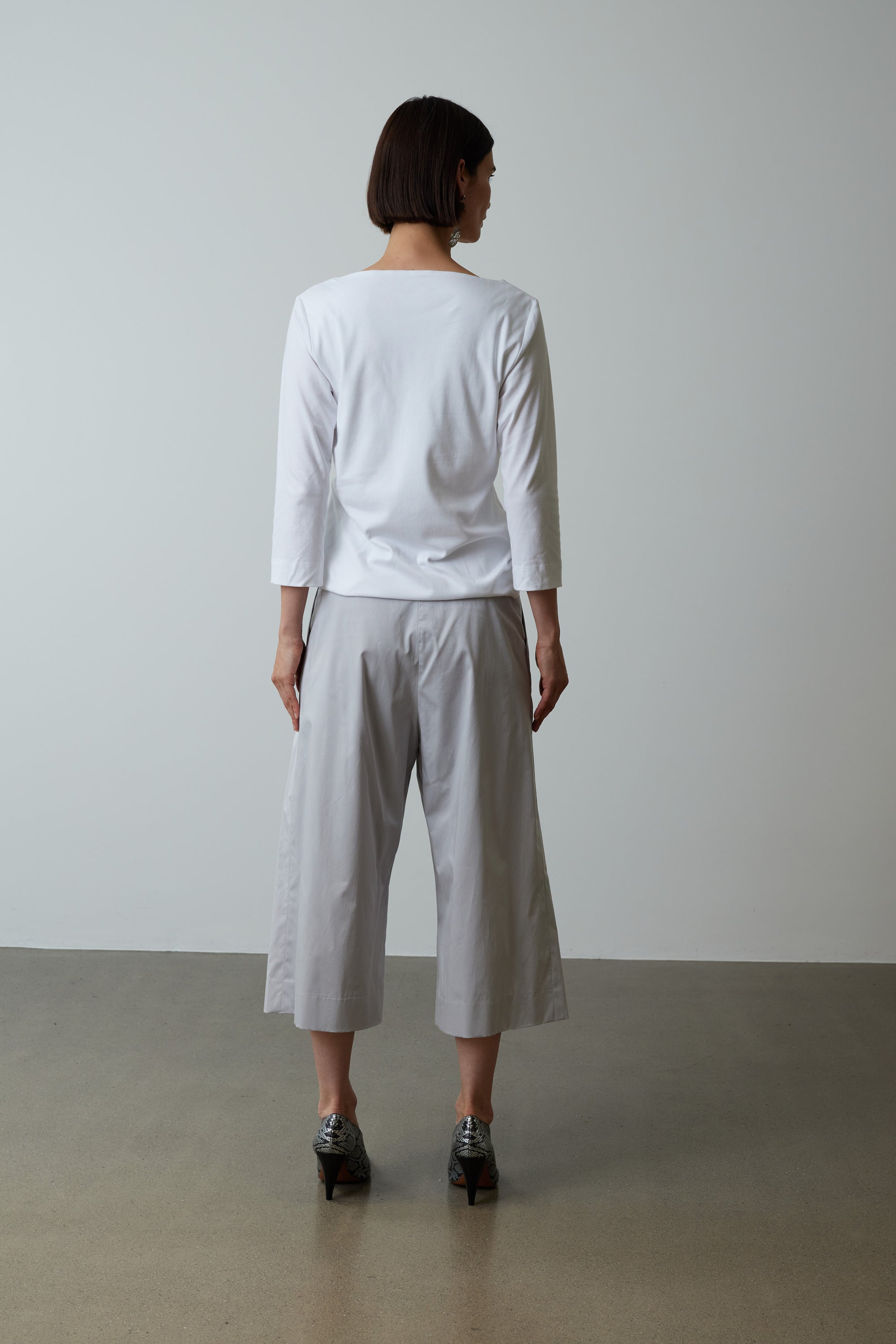 Jersey Top Claire in Weiss