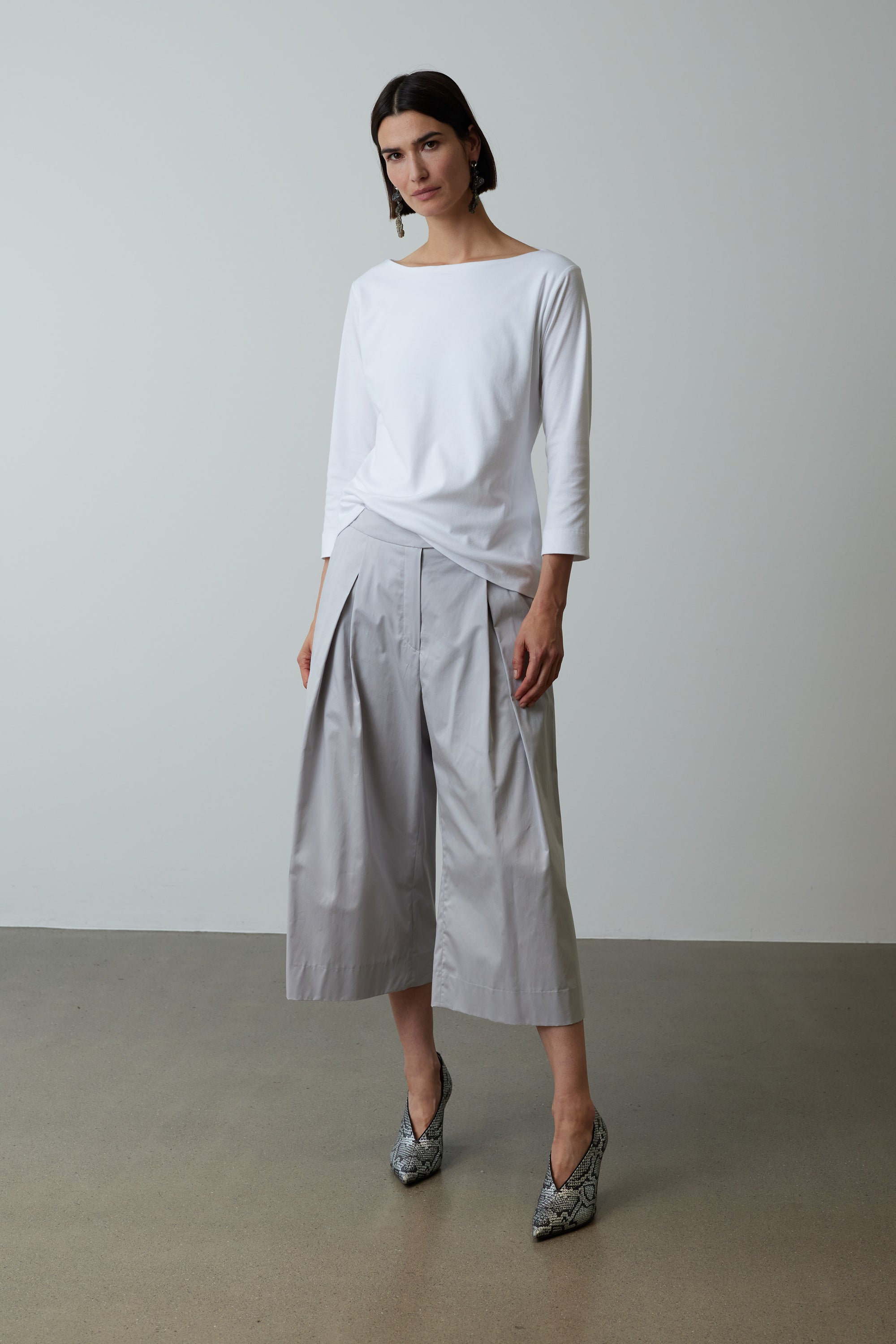 Jersey Top Claire in Weiss