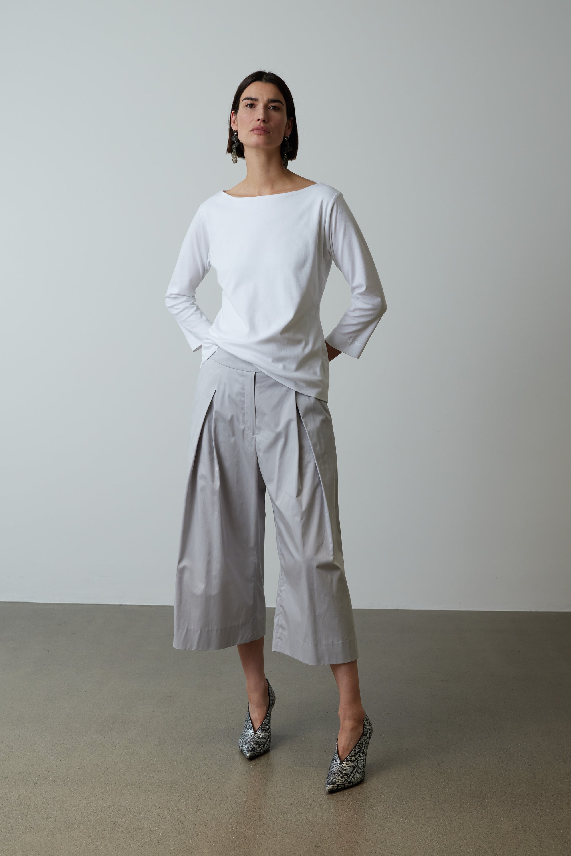 Jersey Top Claire in Weiss