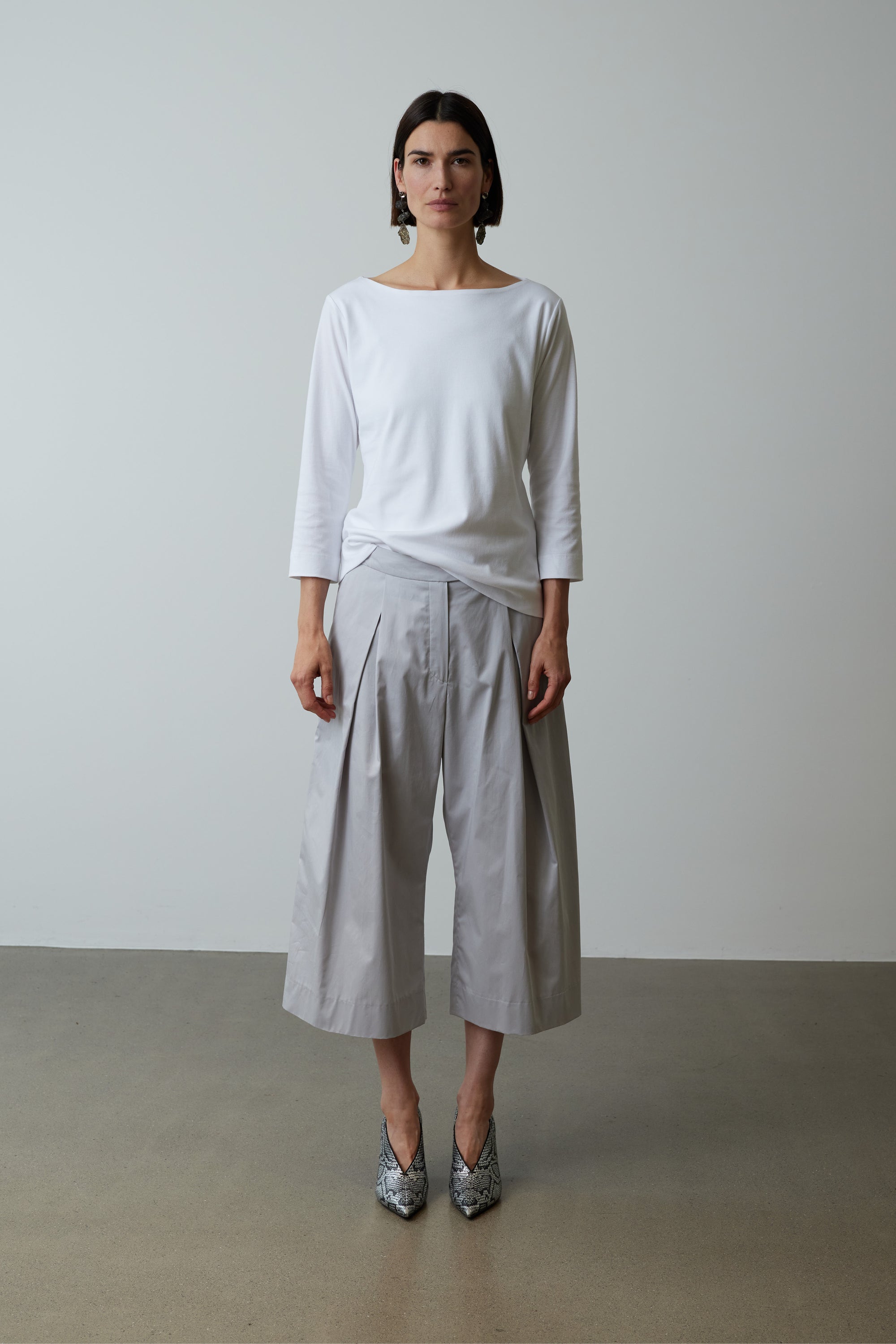 Jersey Top Claire in Weiss