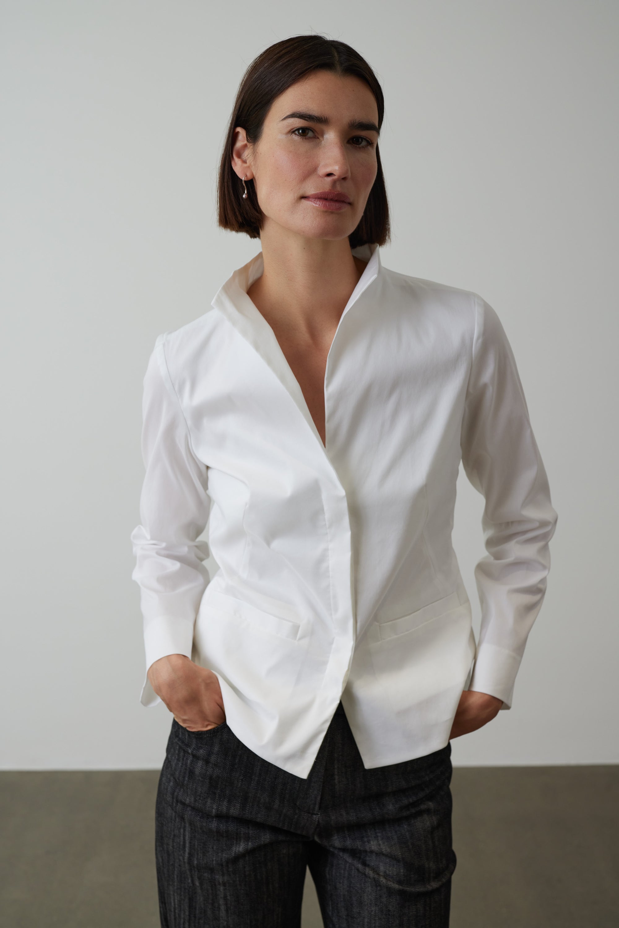 Blusenjacke Sanna in Weiss