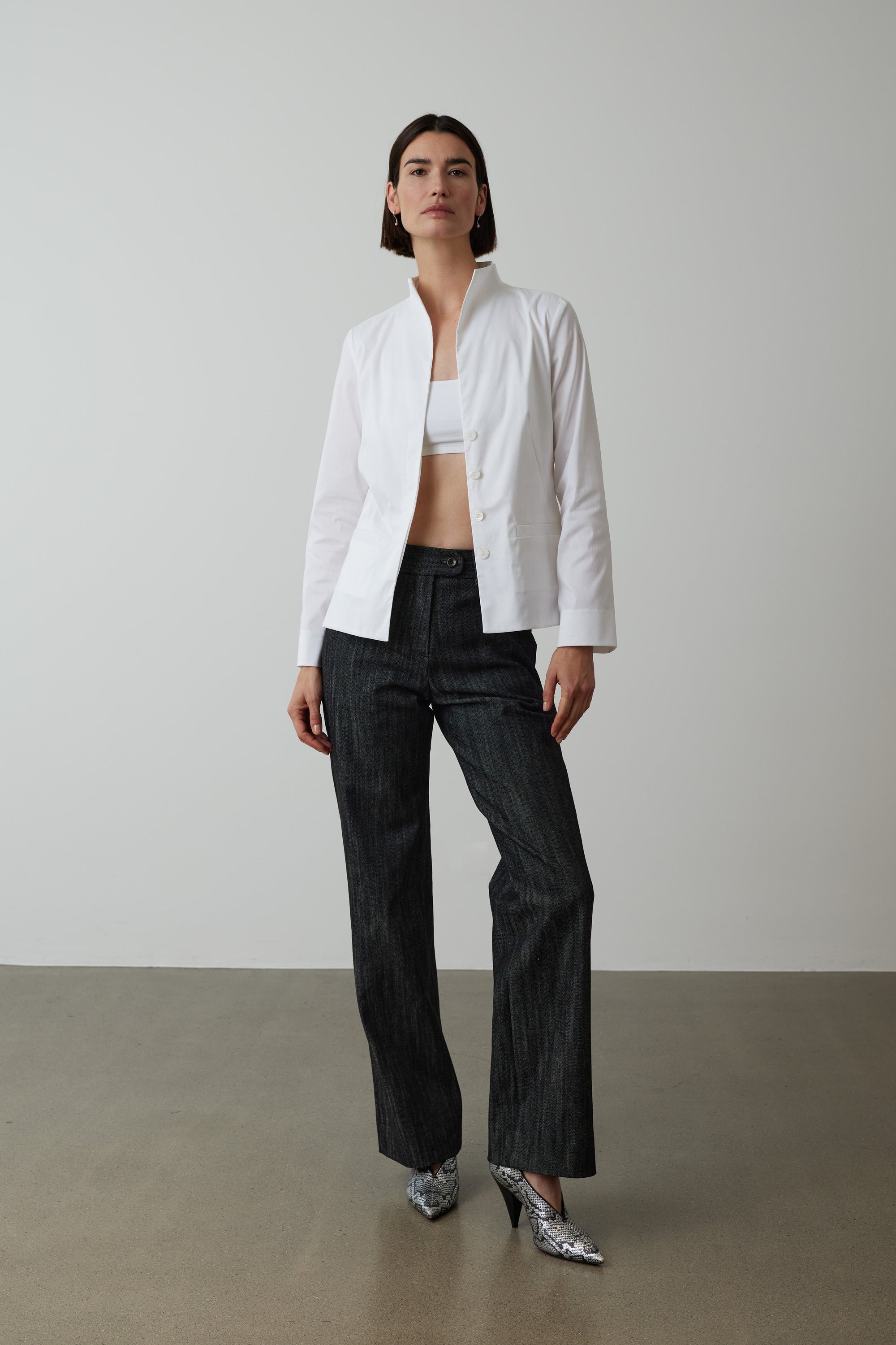 Blusenjacke Sanna in Weiss