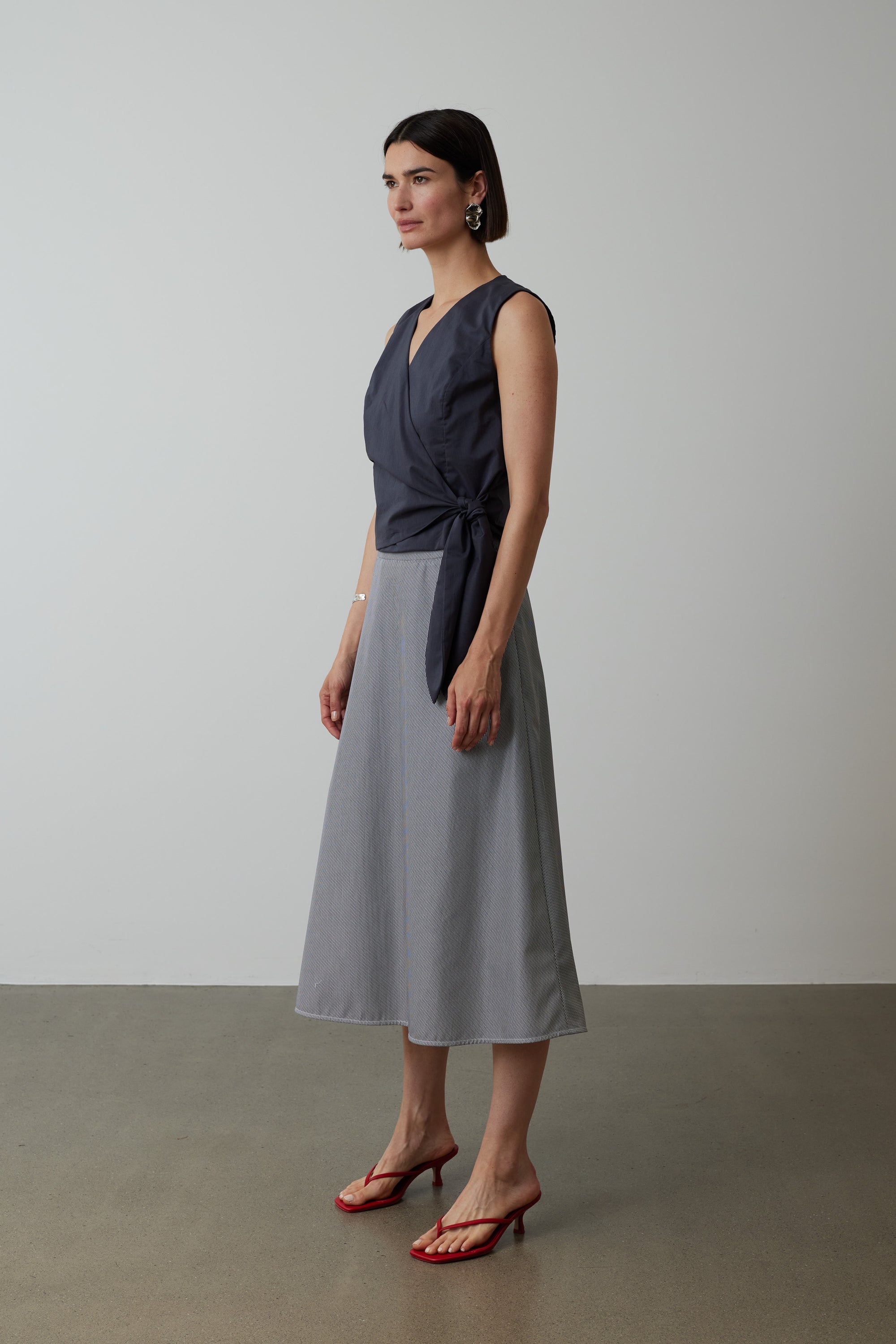 Audrey striped skirt