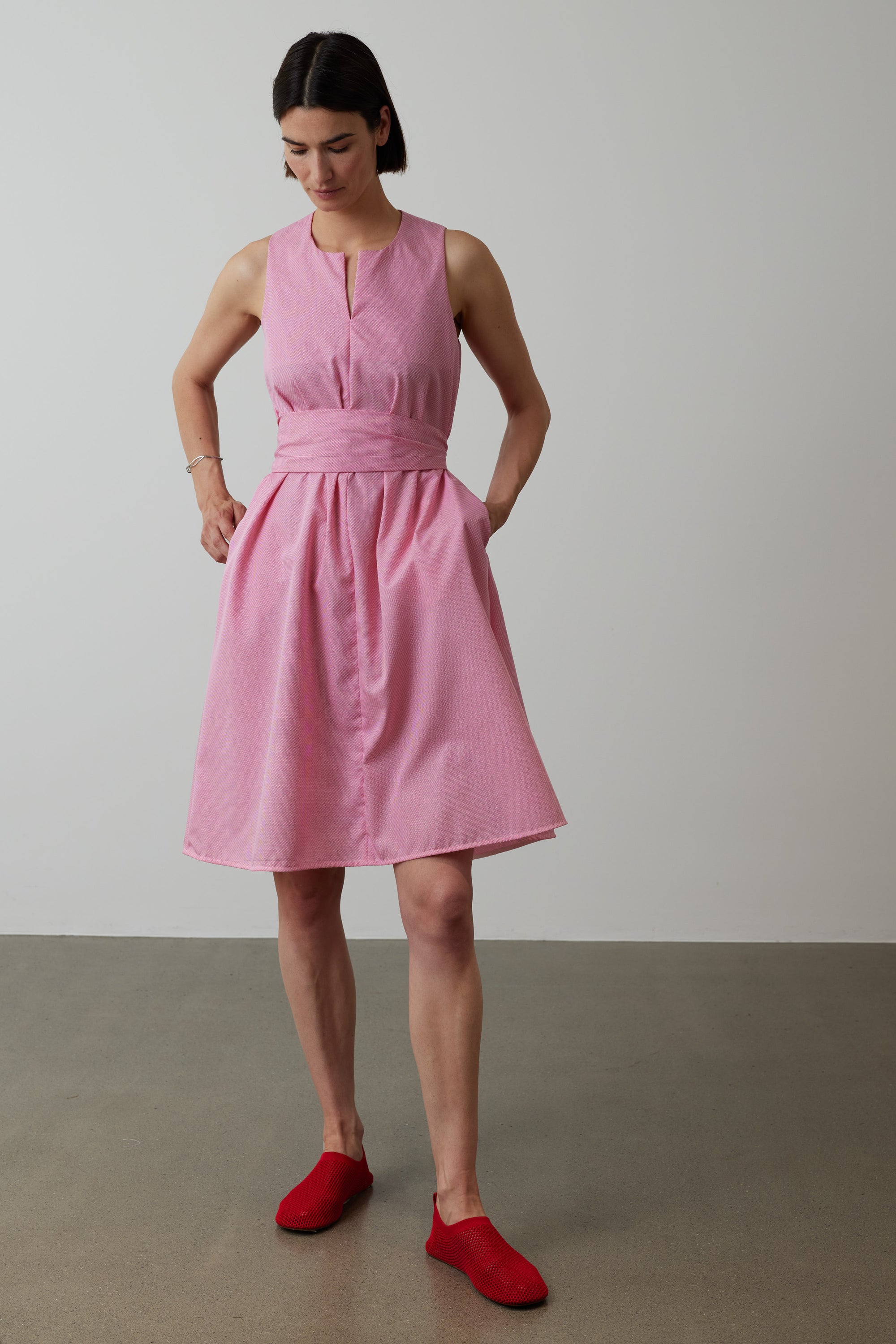 Jules patterned dress in pink