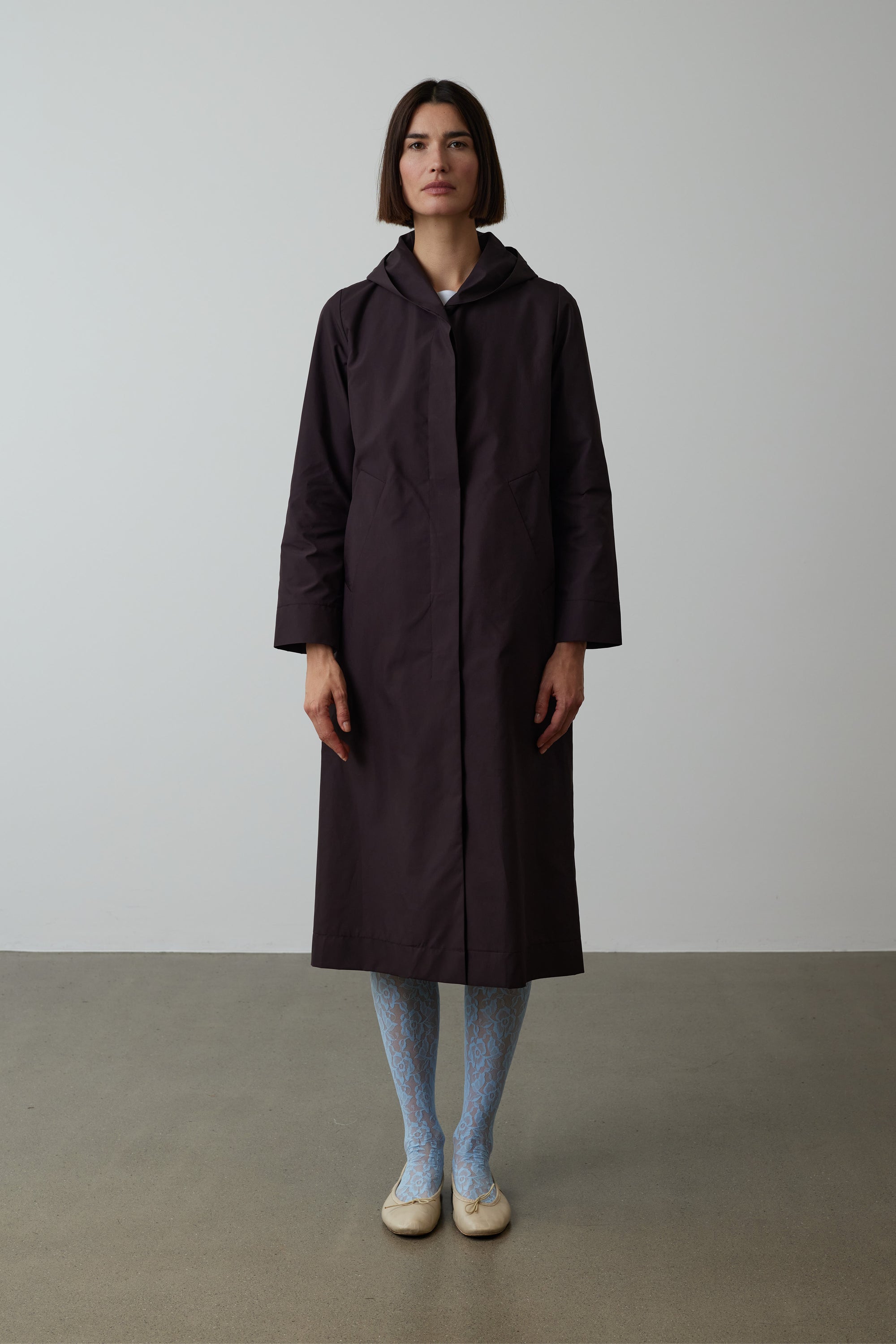Raincoat Vienna in Aubergine