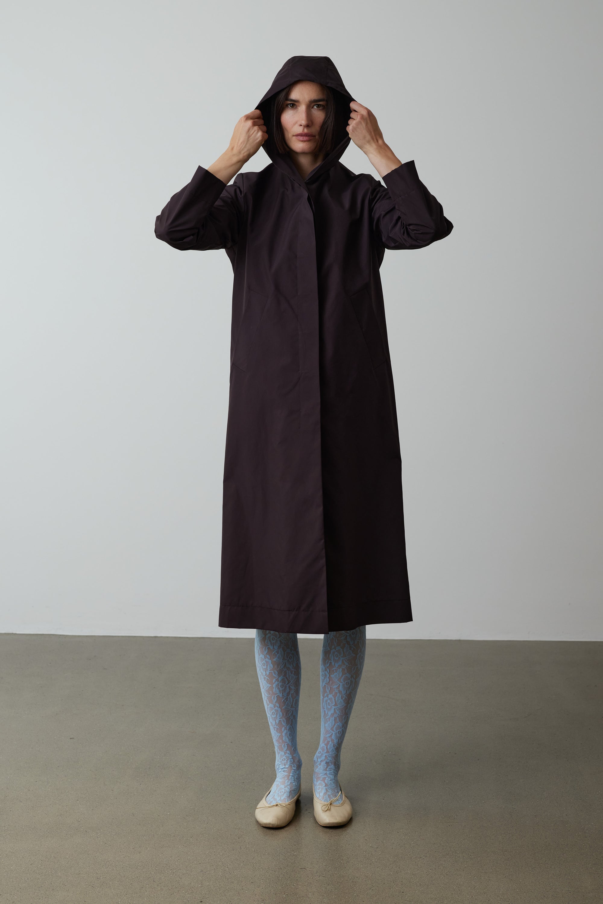 Raincoat Vienna in Aubergine