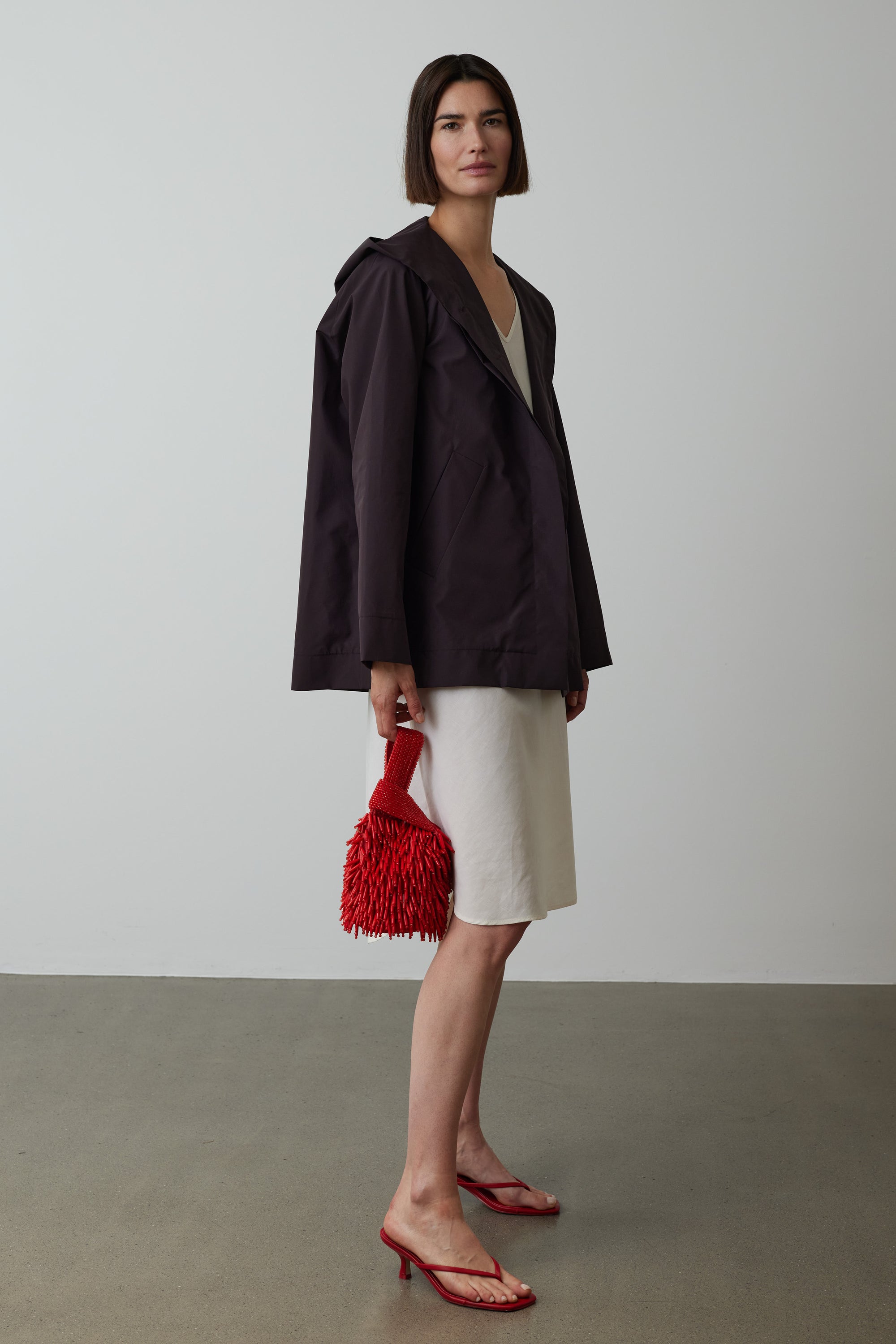 Regenjacke Viola in Aubergine