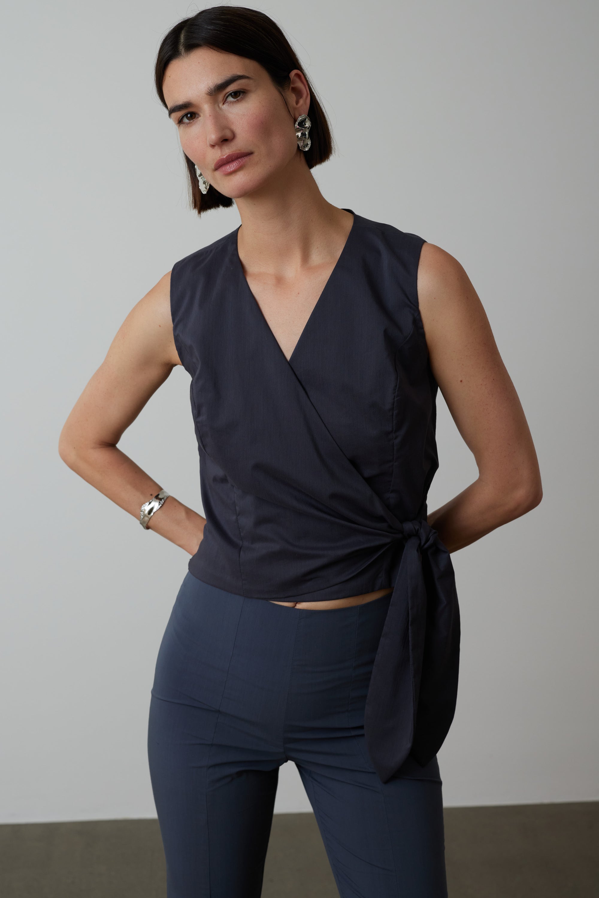 Wickeltop Merle in Anthrazit