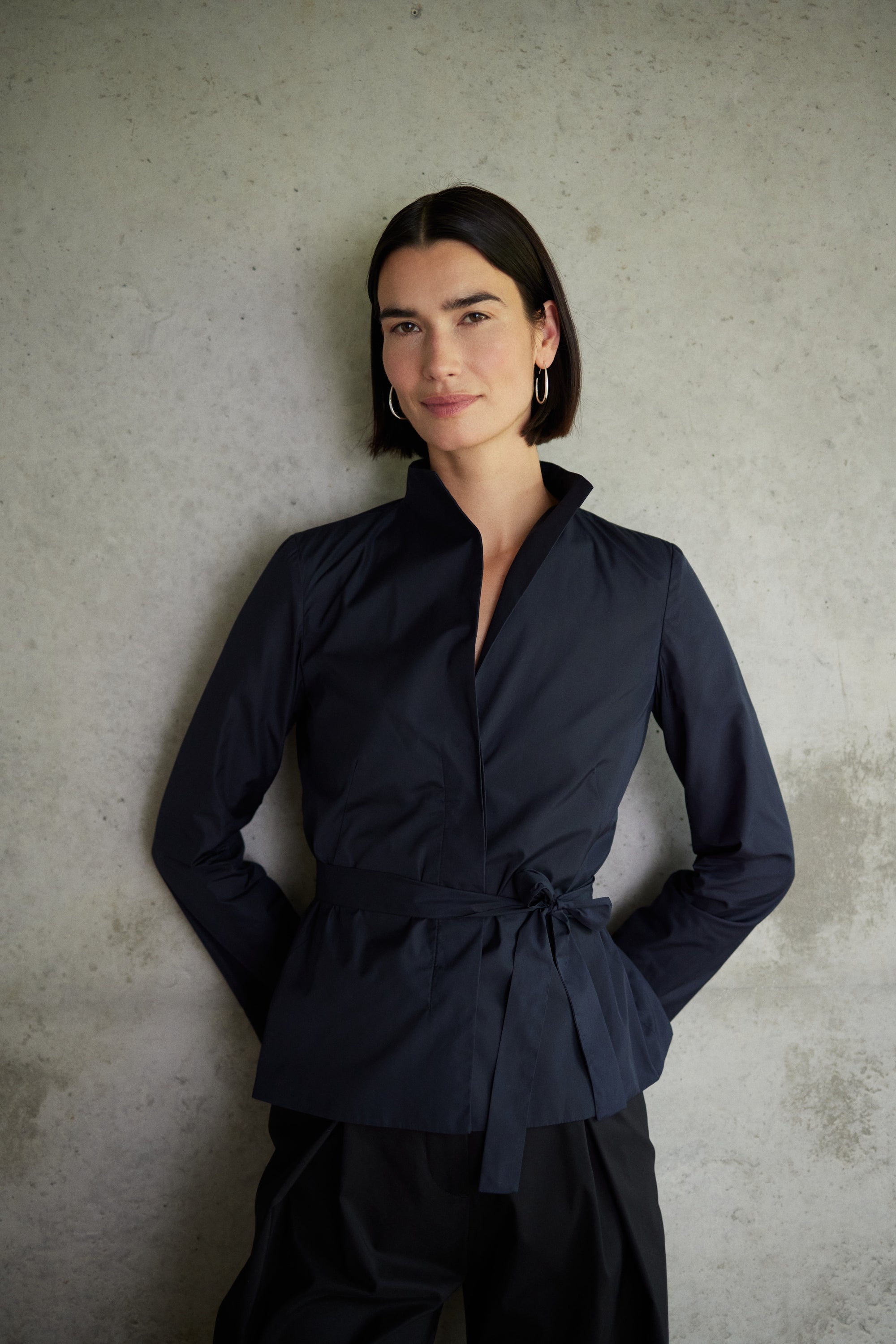 Silia Blazer in Night Blue