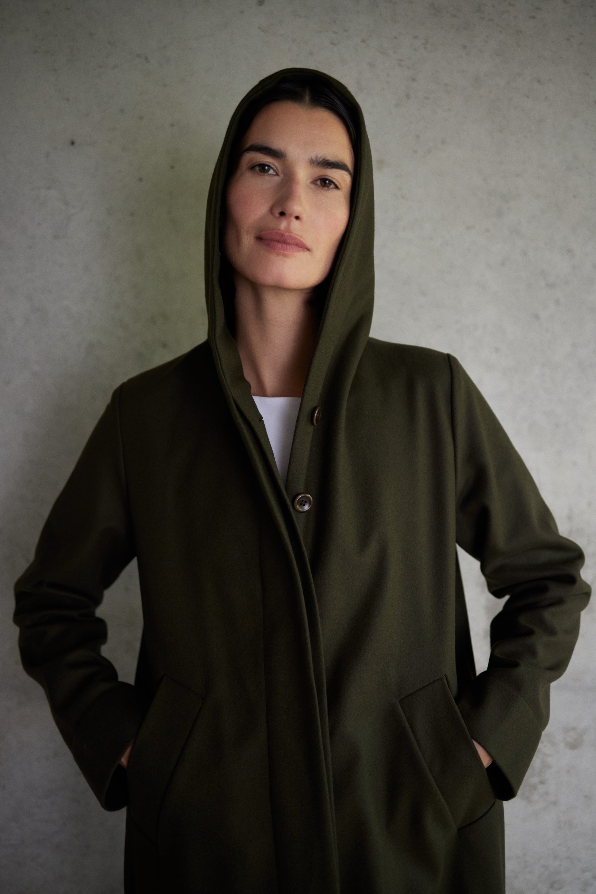 Coat Vienna in Olive