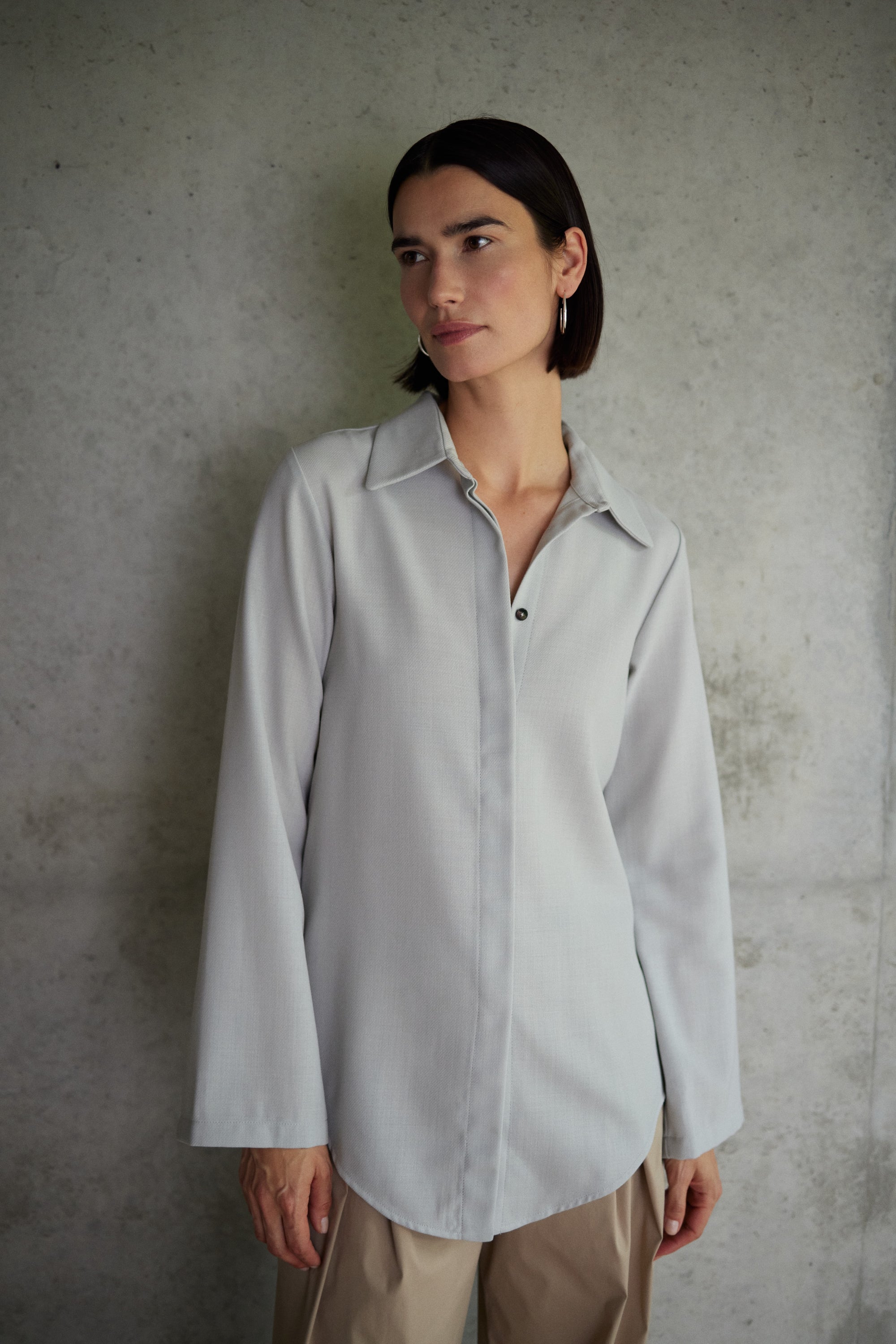 Bluse Mattea in Silver