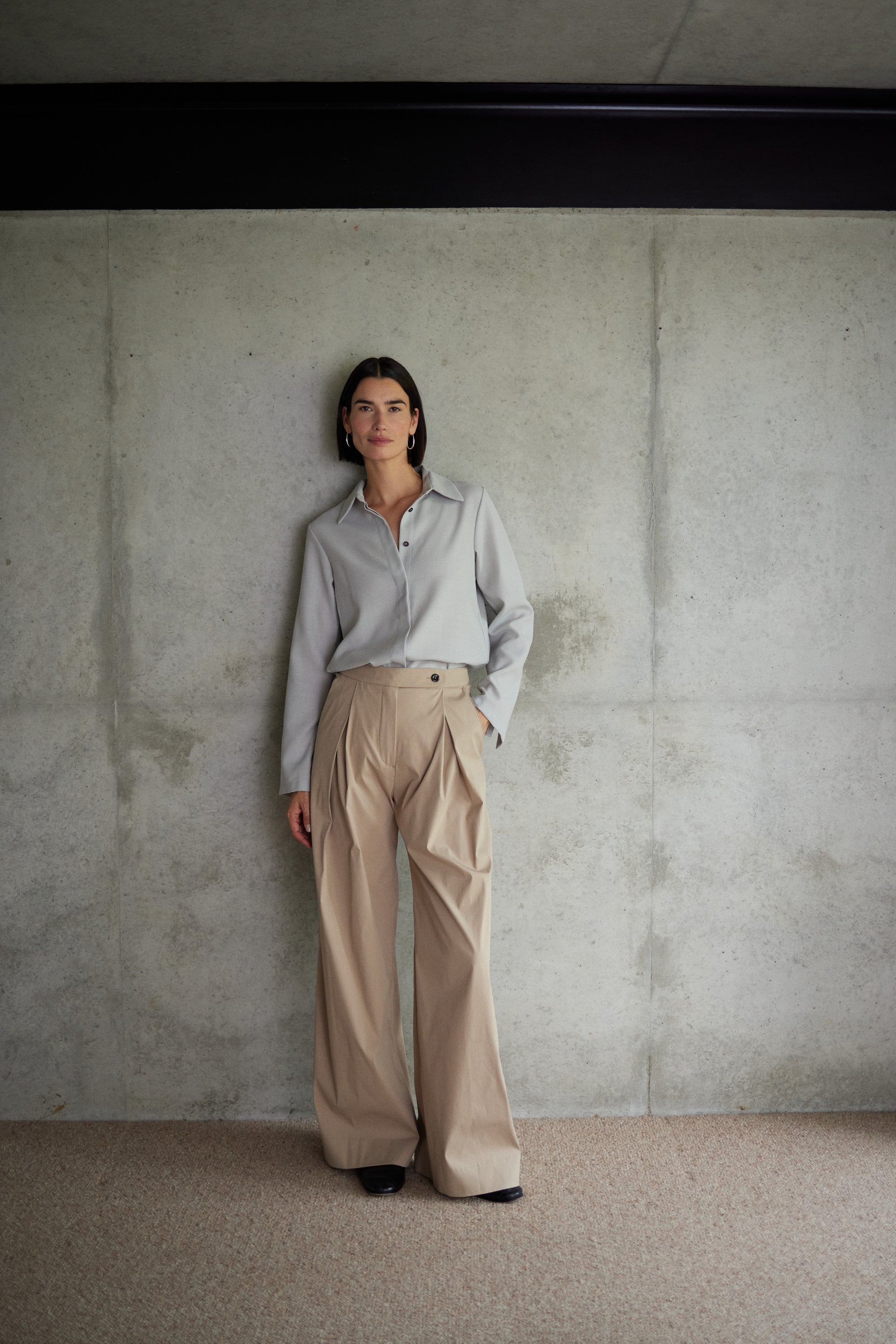 Trousers Estelle in Light Brown