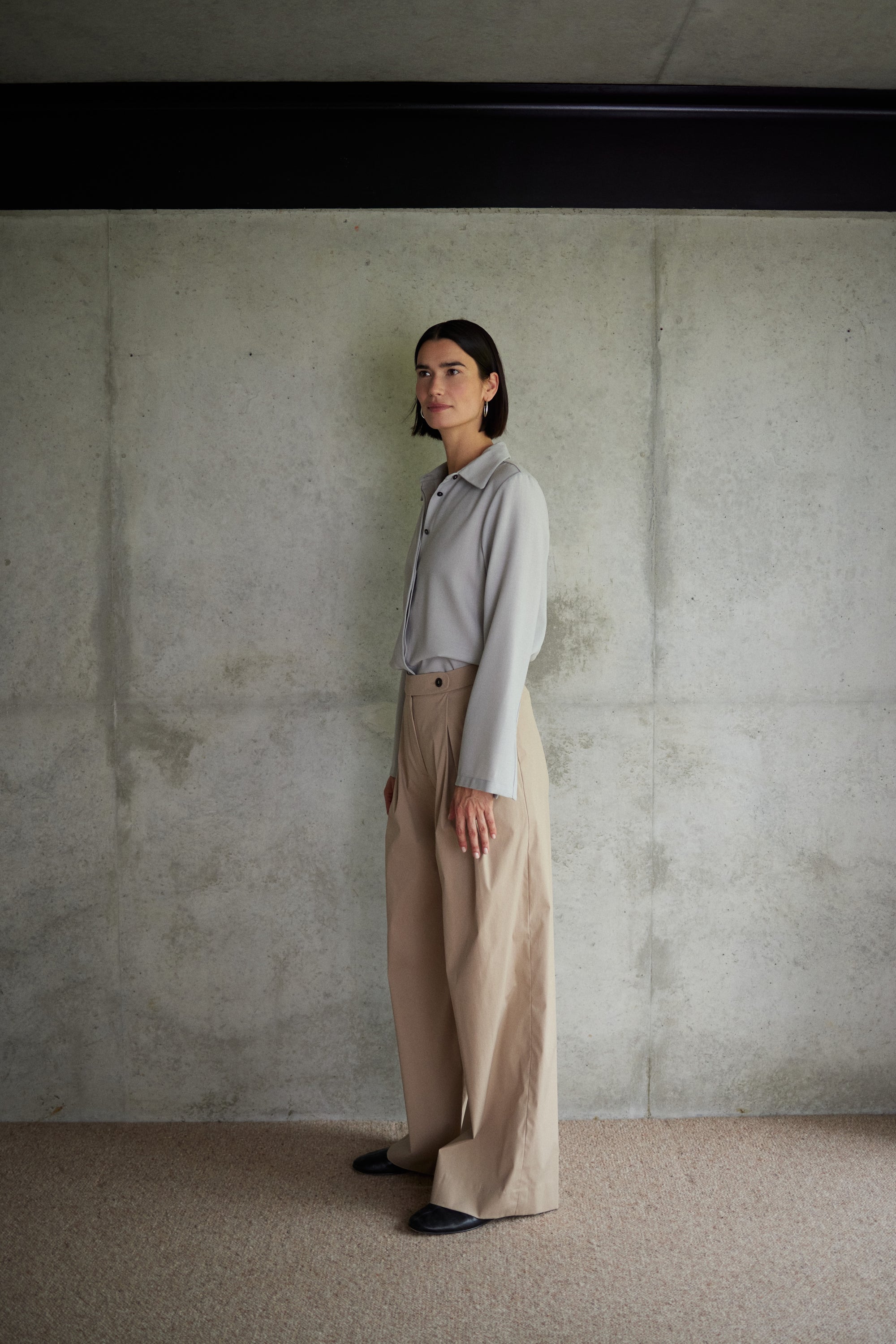 Trousers Estelle in Light Brown