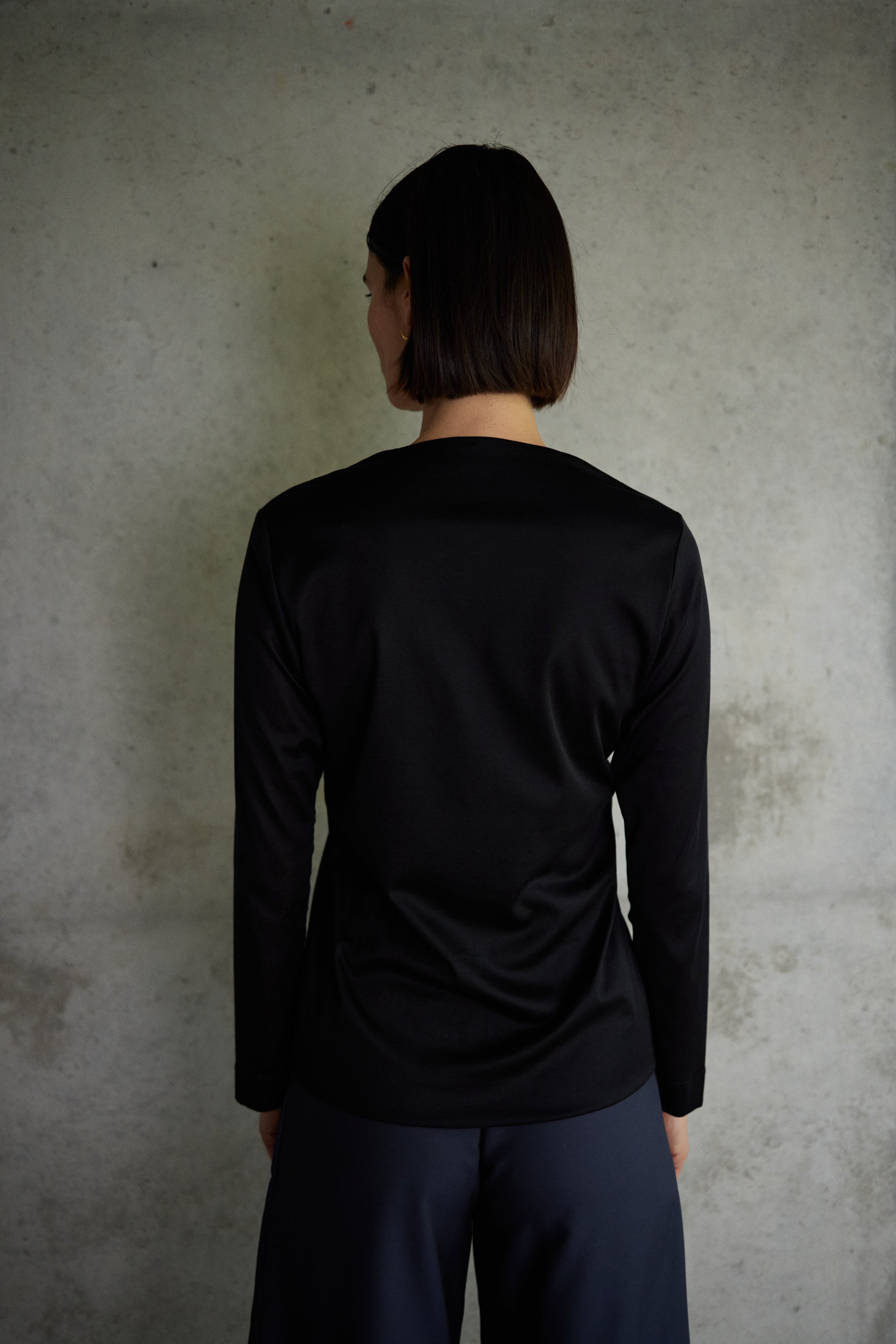 Jersey Top Coco in Schwarz