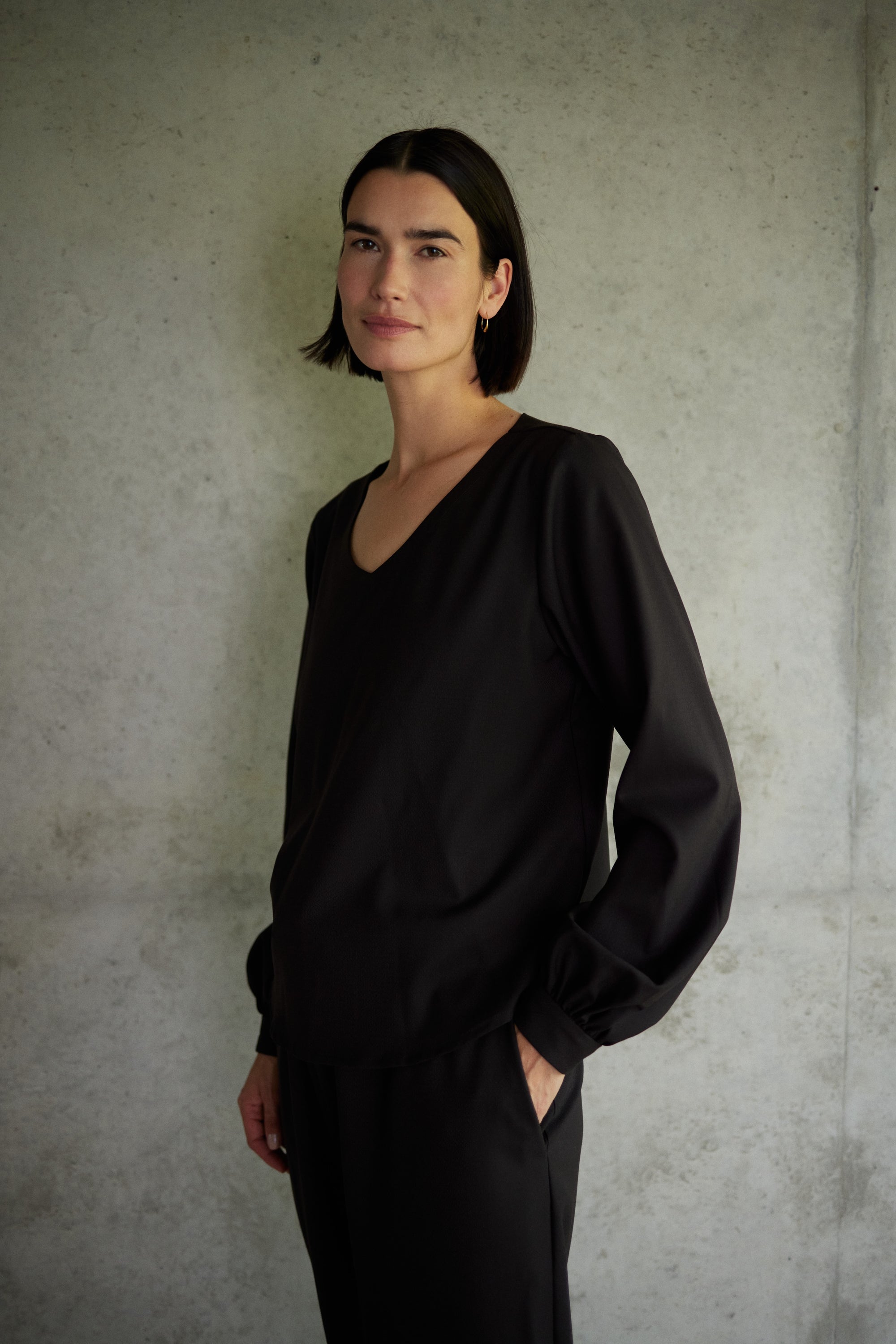 Bluse Masa in Mocca