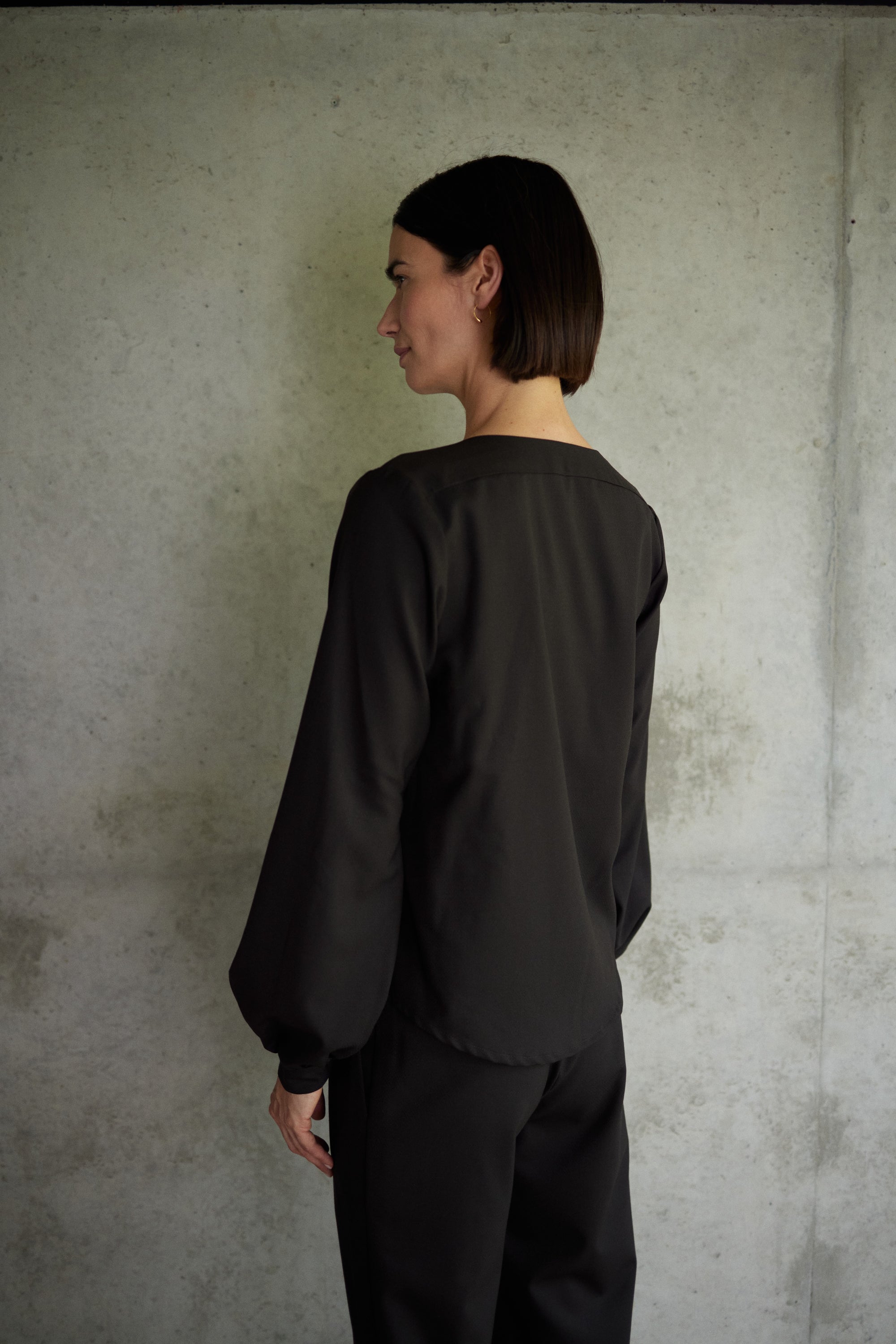 Bluse Masa in Mocca