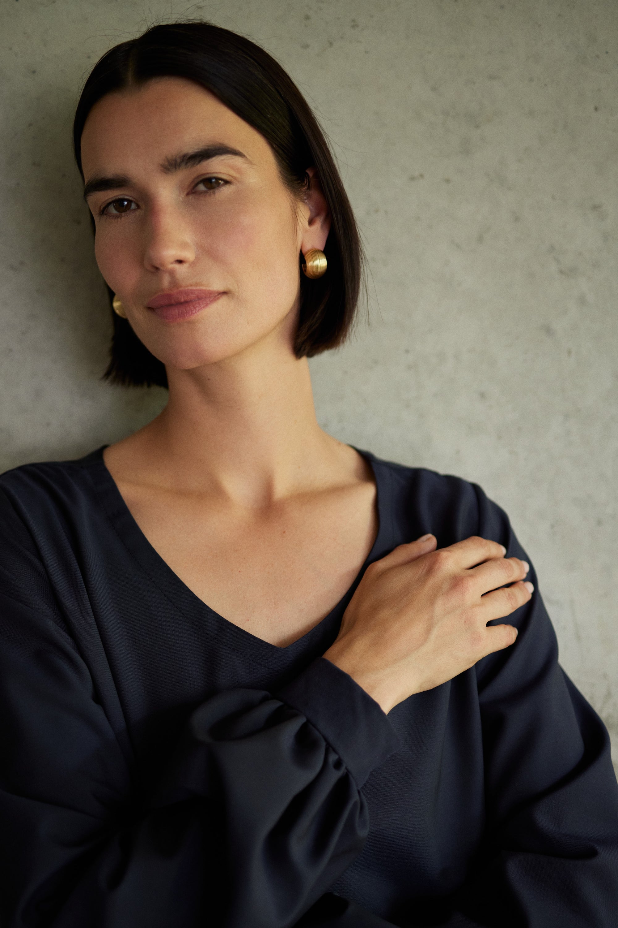 Masa Blouse in Night Blue