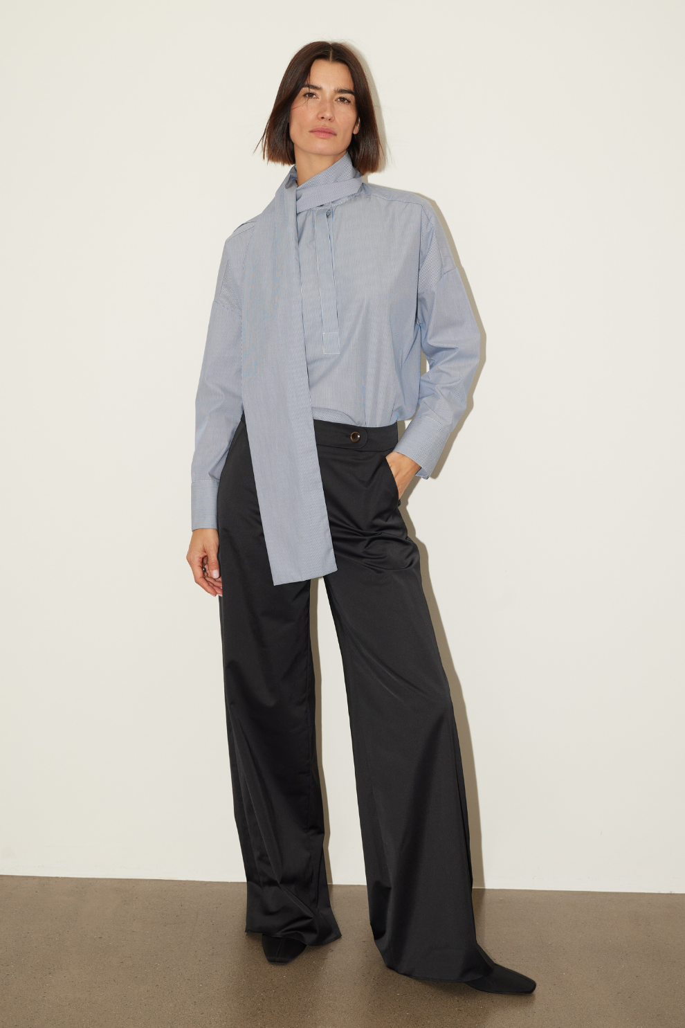 Bluse Milou in Blau gestreift