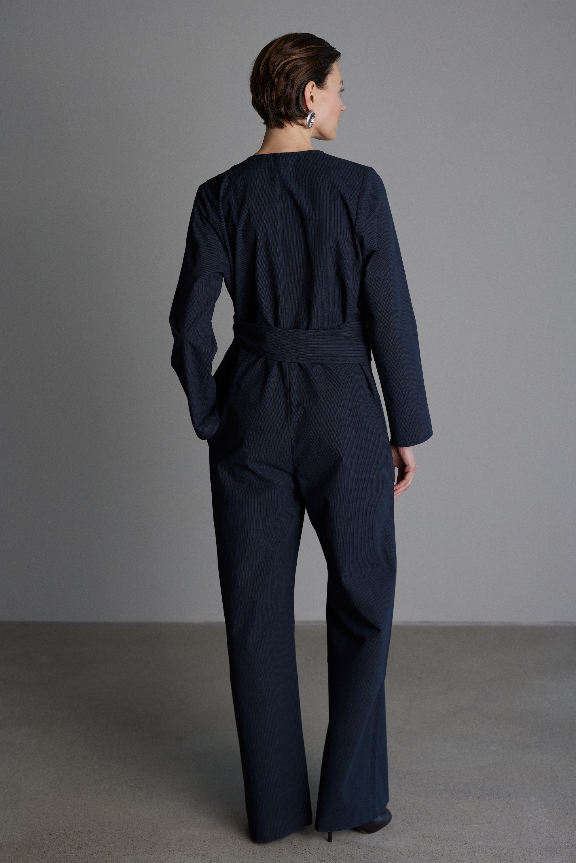 Overall Enrica in Gestreift Nachtblau