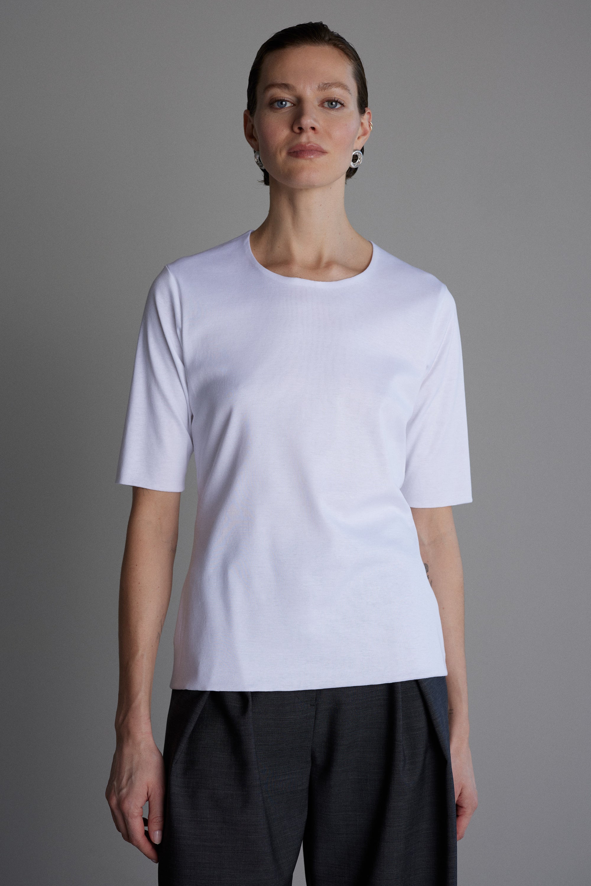 Jersey Top Cécile in Weiss