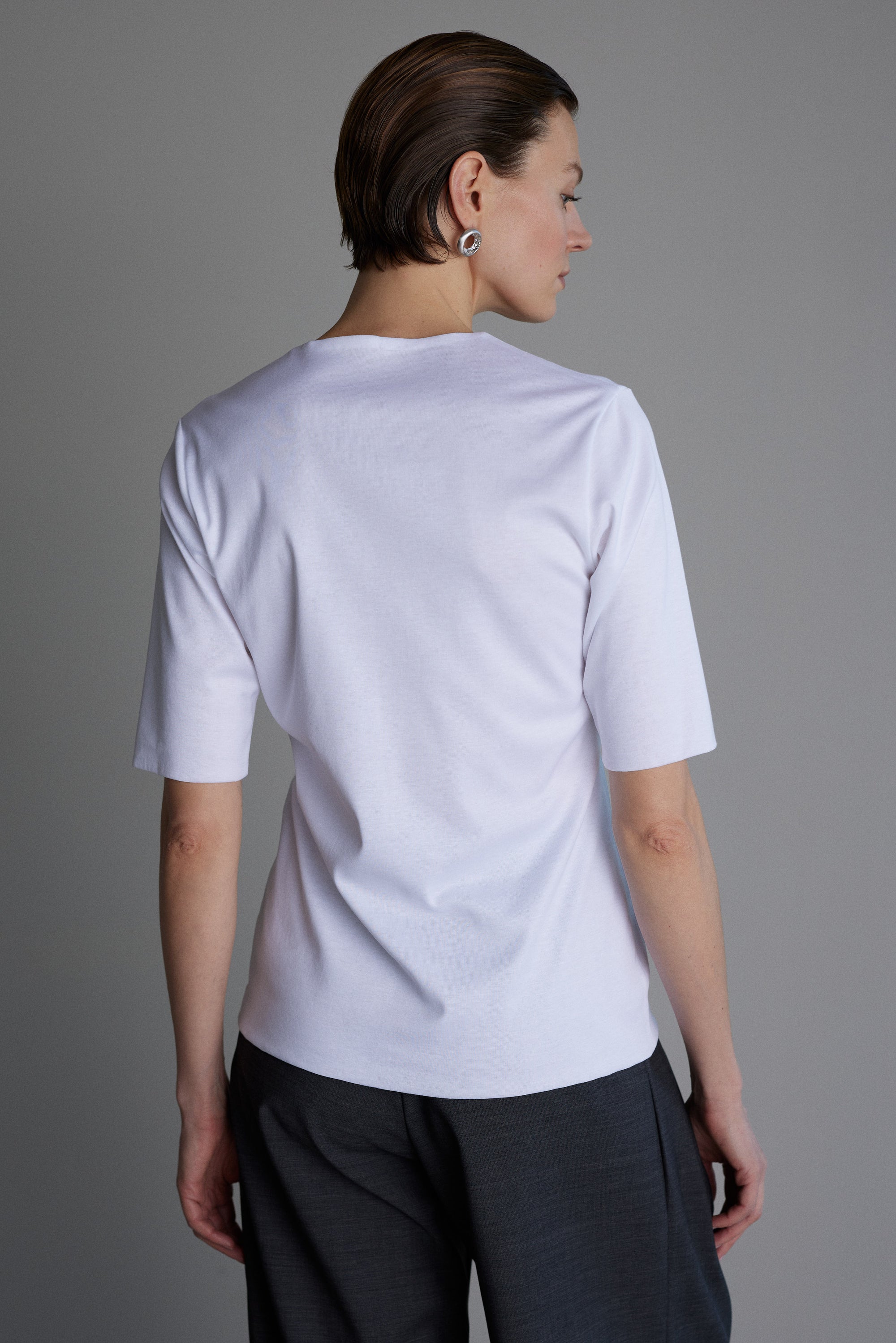 Jersey Top Cécile in Weiss
