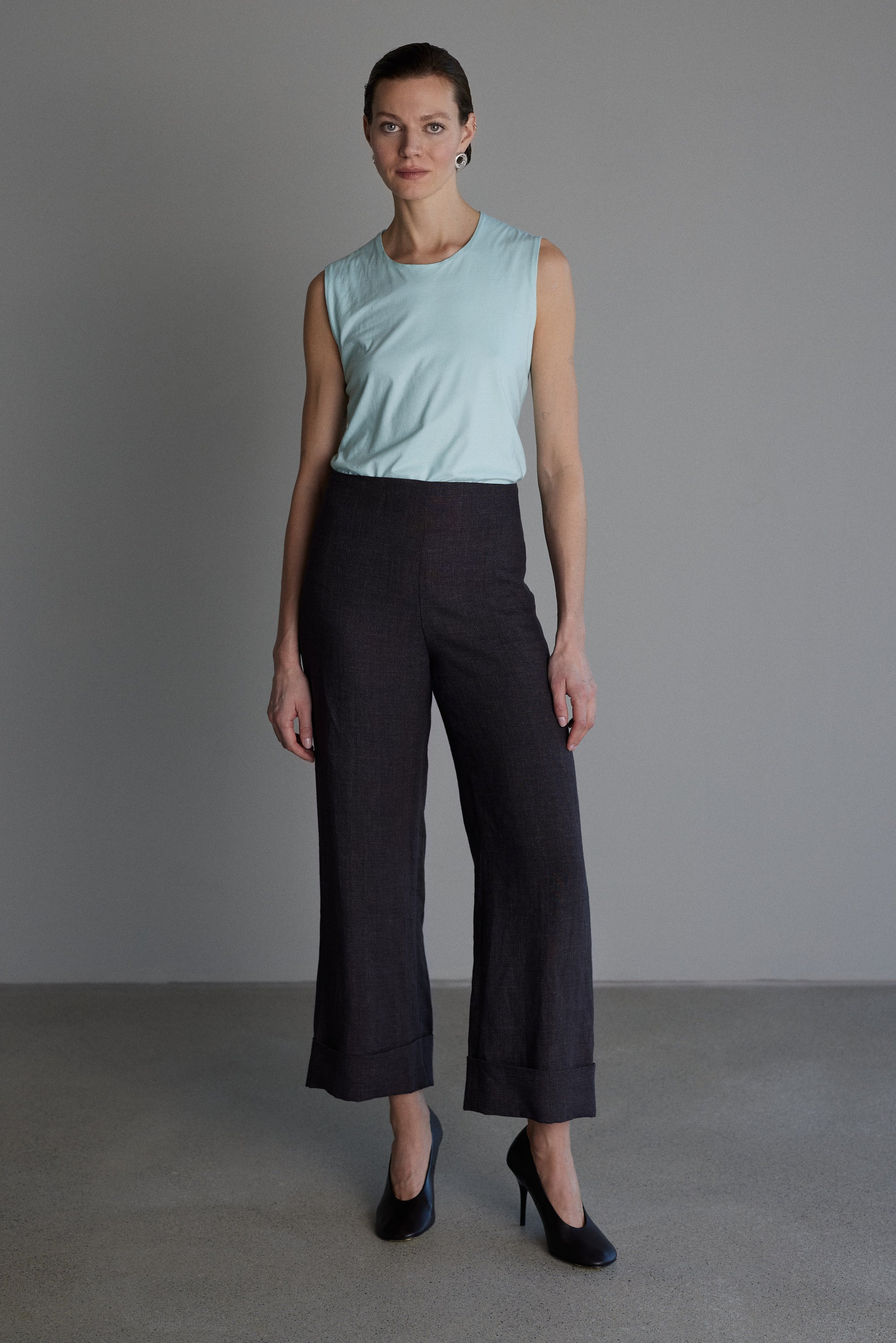 Hose Edda in Aubergine