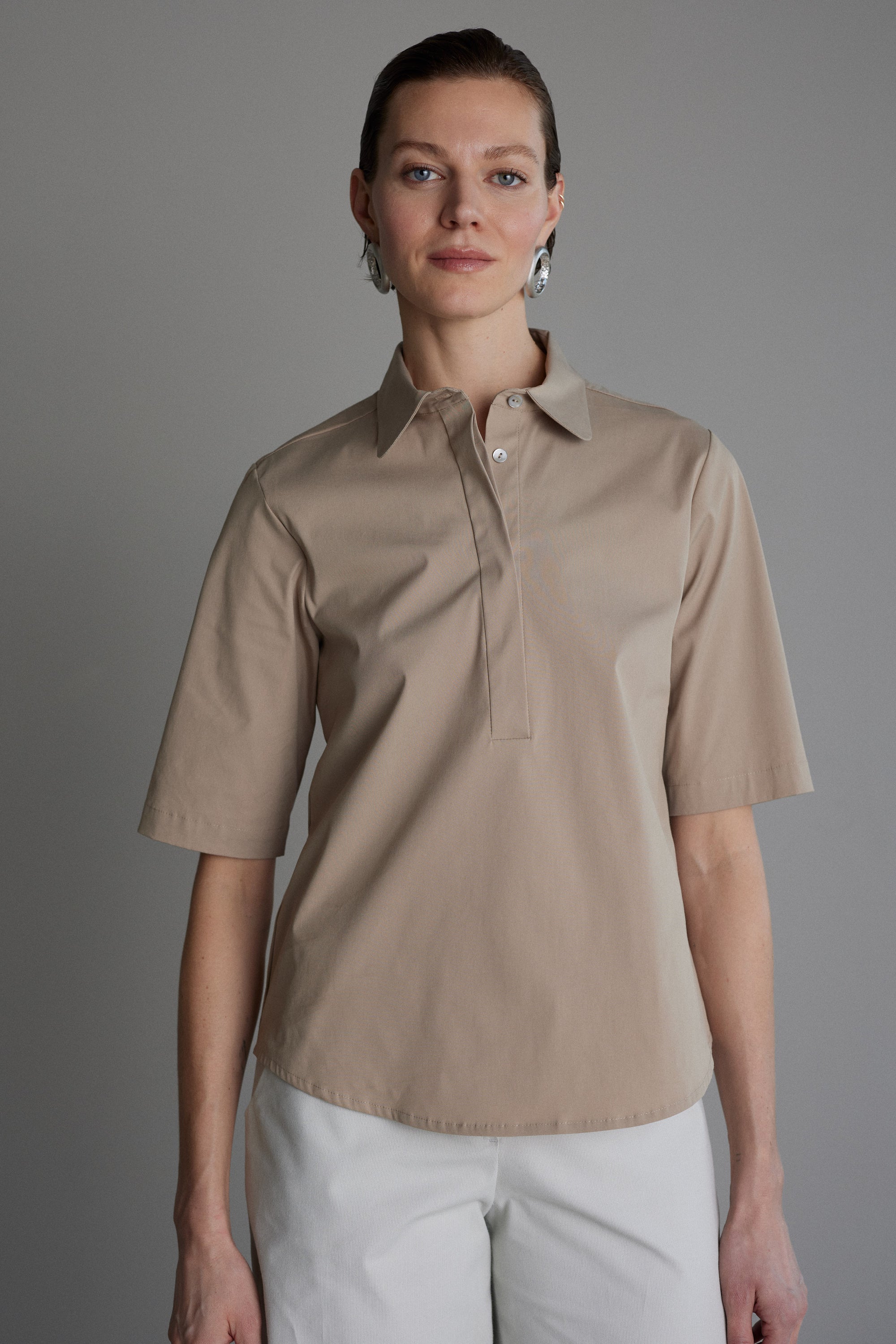 Bluse Marie in Hellbraun