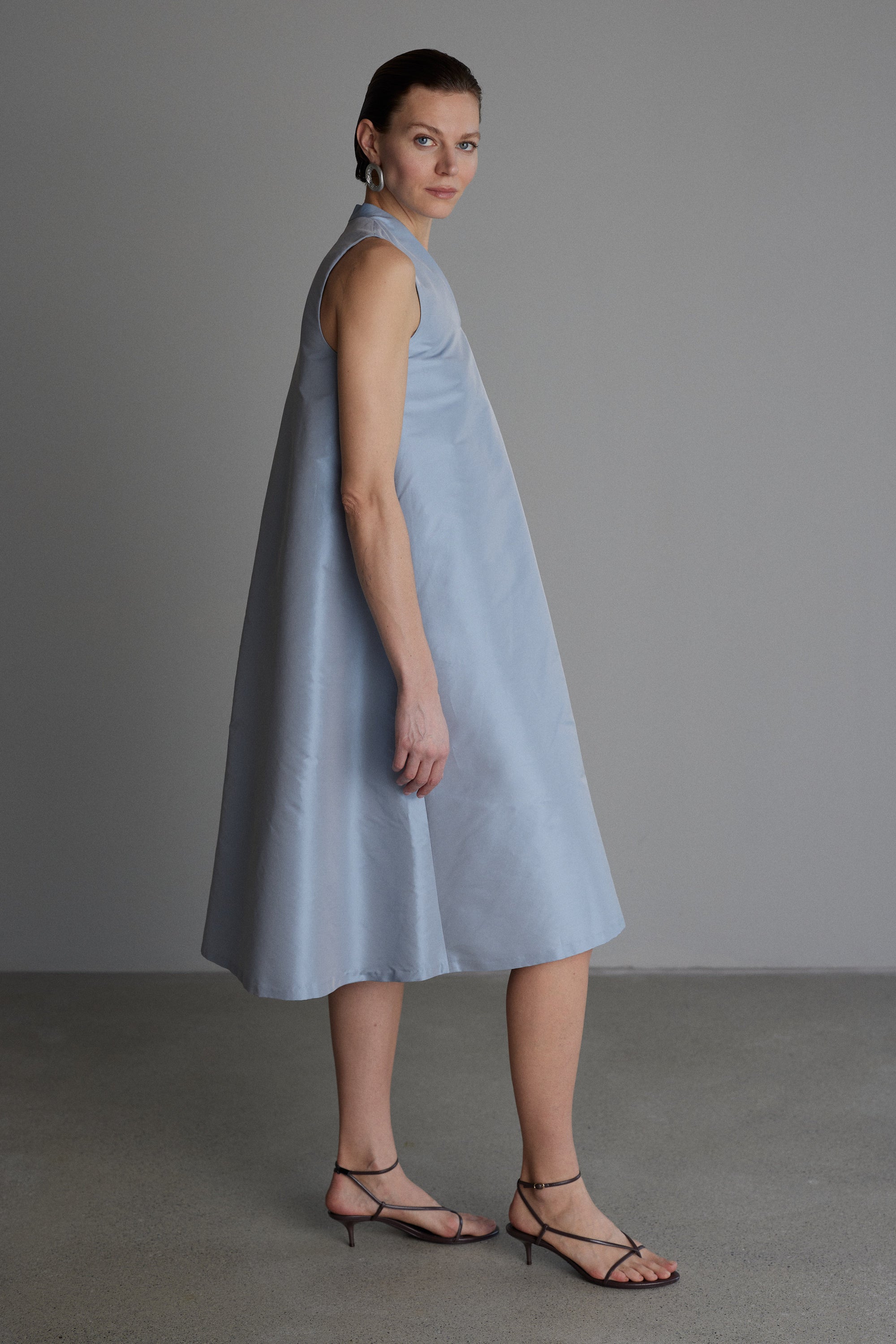 Kleid Juliette in Perlgrau