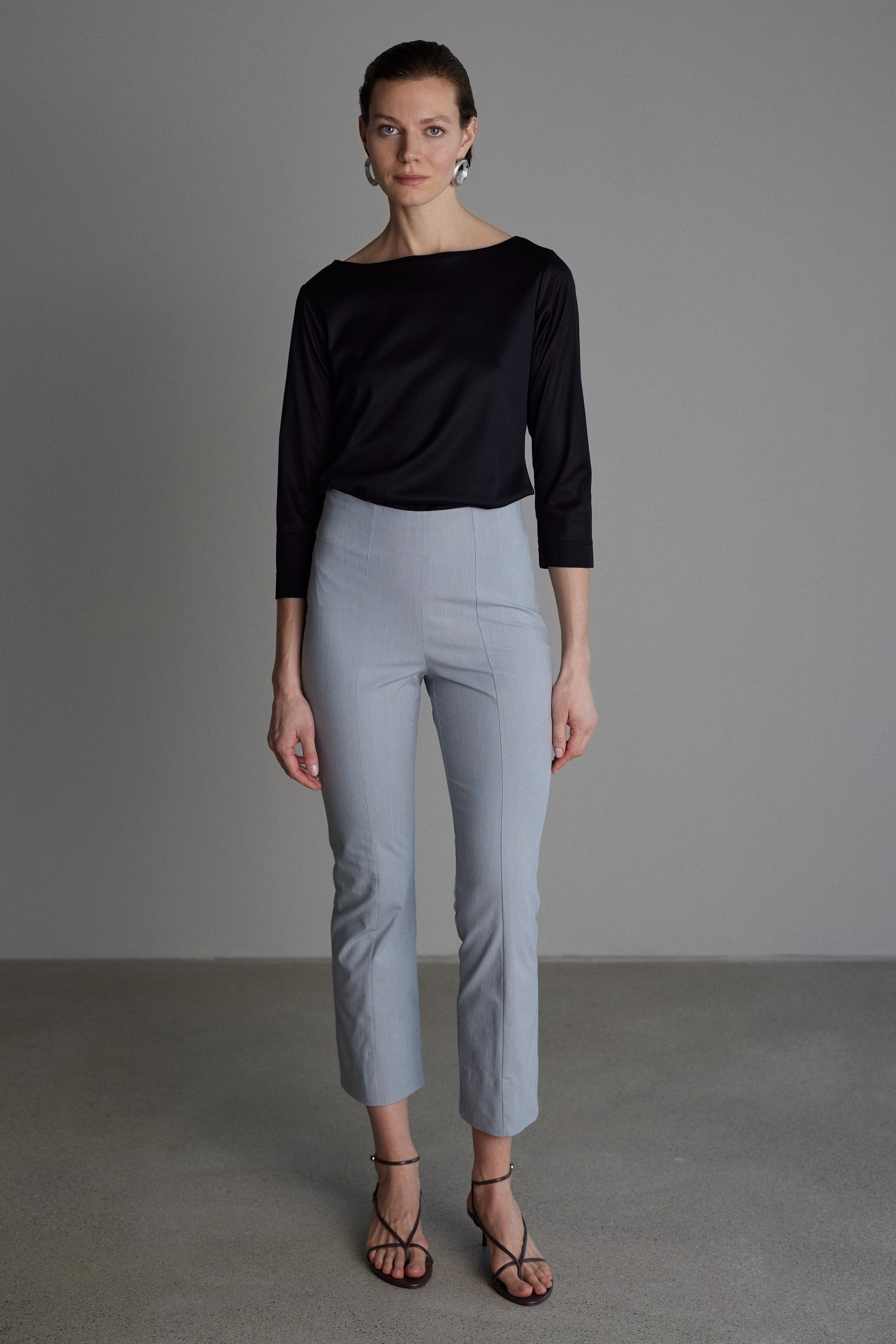 Jersey Top Claire in Schwarz