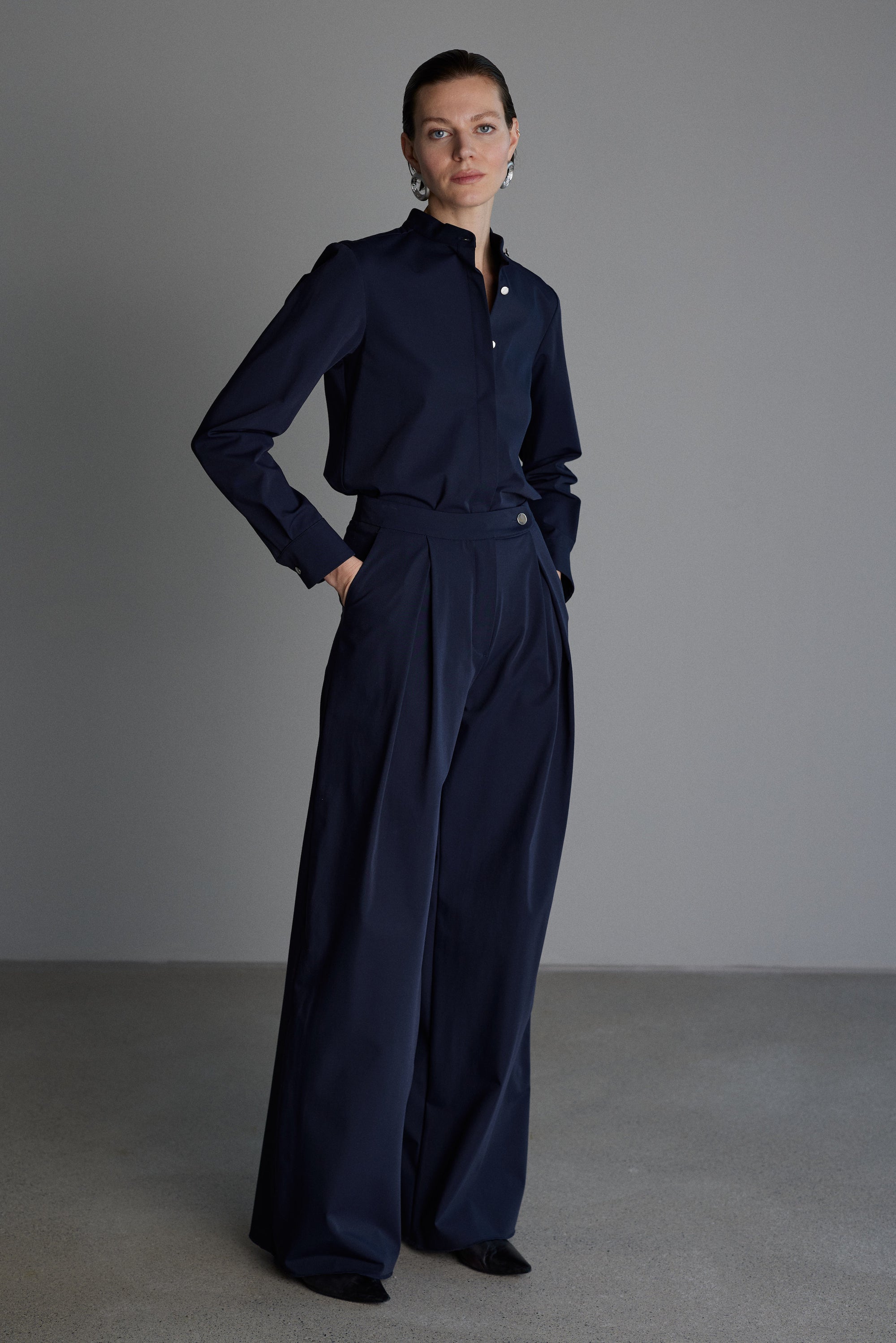 Bluse Mira in Nachtblau