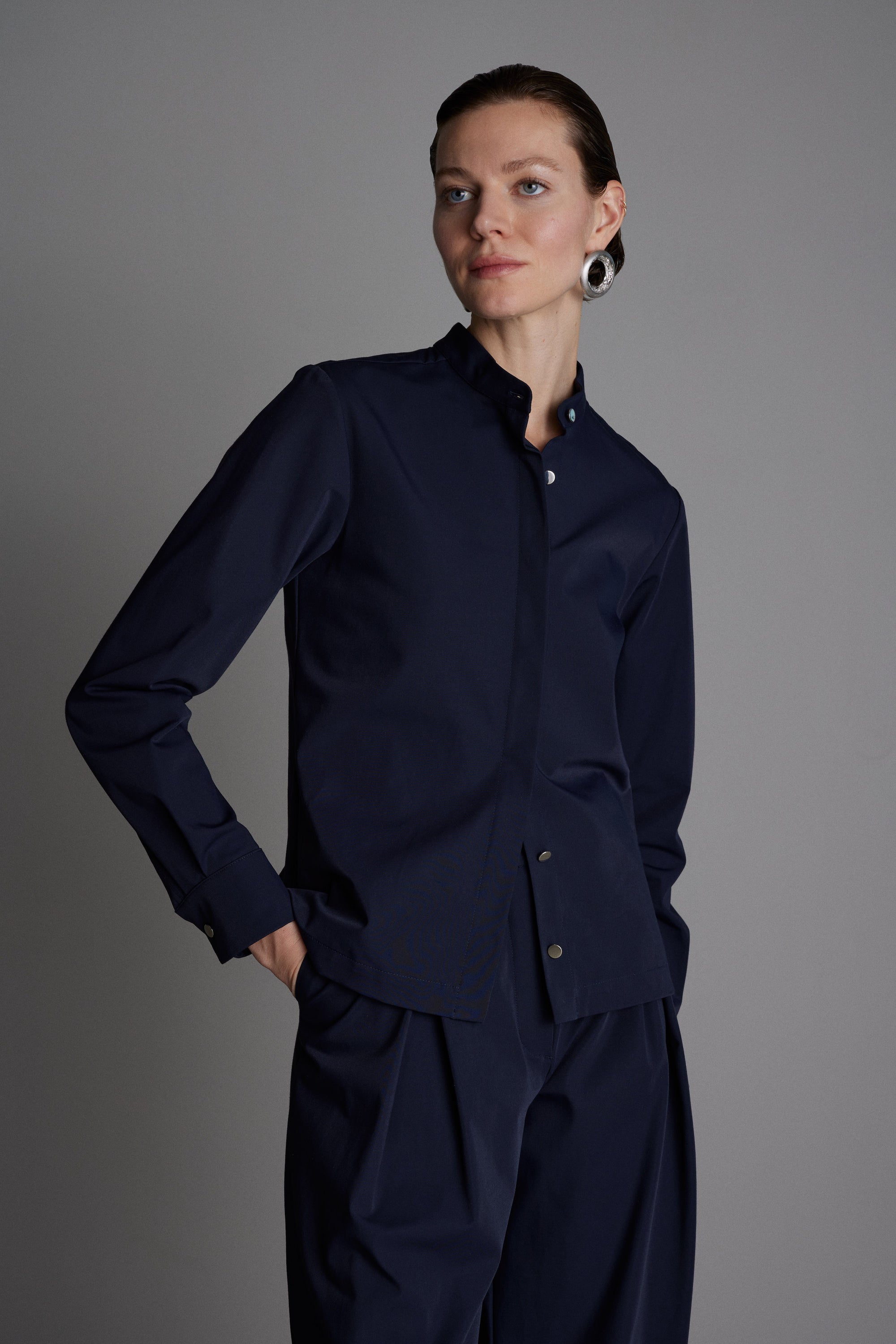 Bluse Mira in Nachtblau