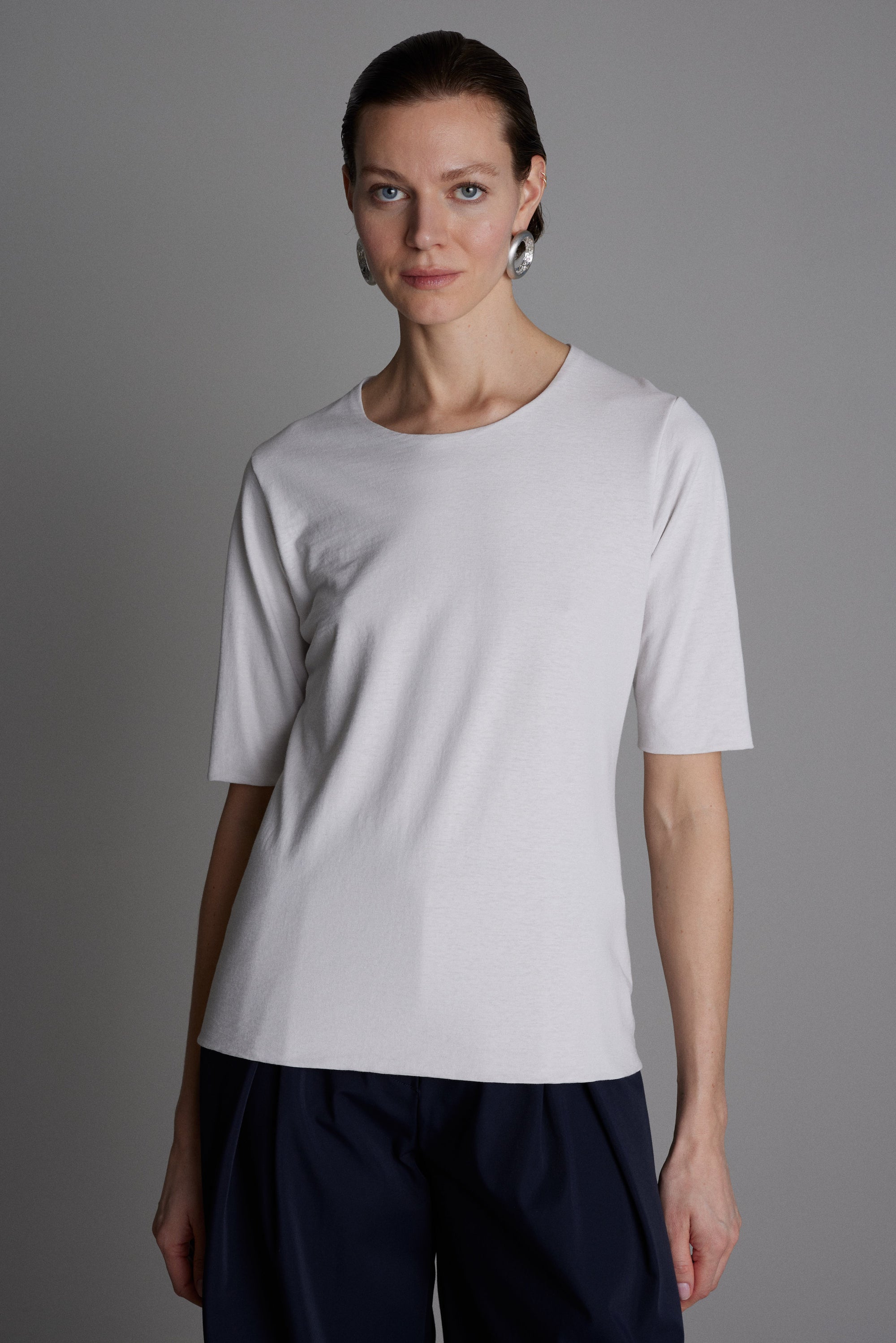 Jersey Top Cécile in Kalk