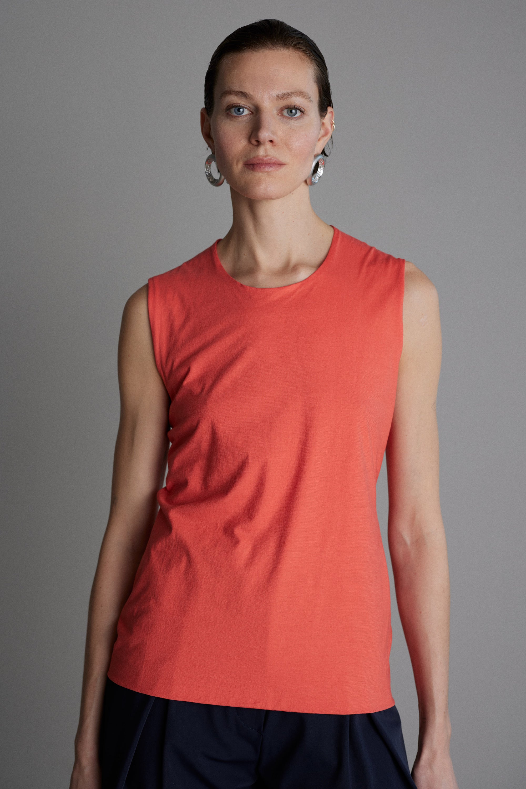 Jersey Top Colette in Coral