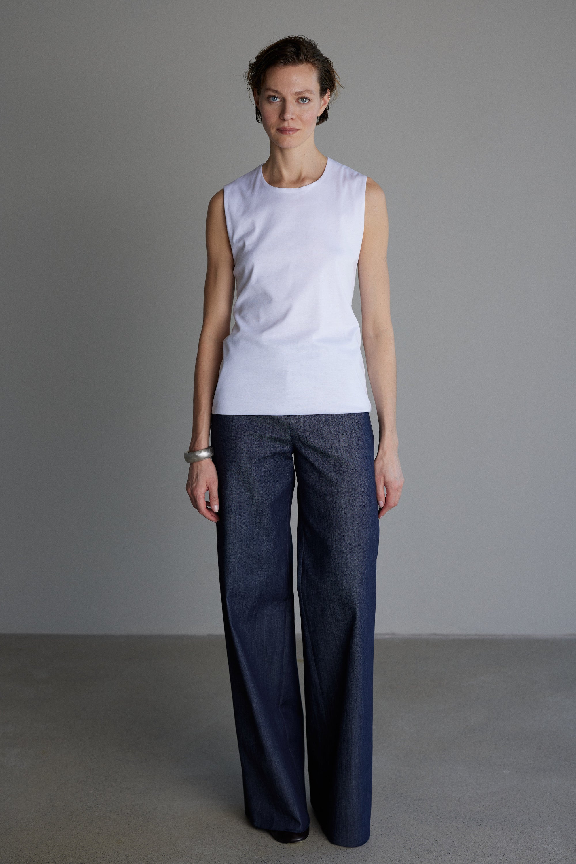 Jersey Top Colette in Weiss