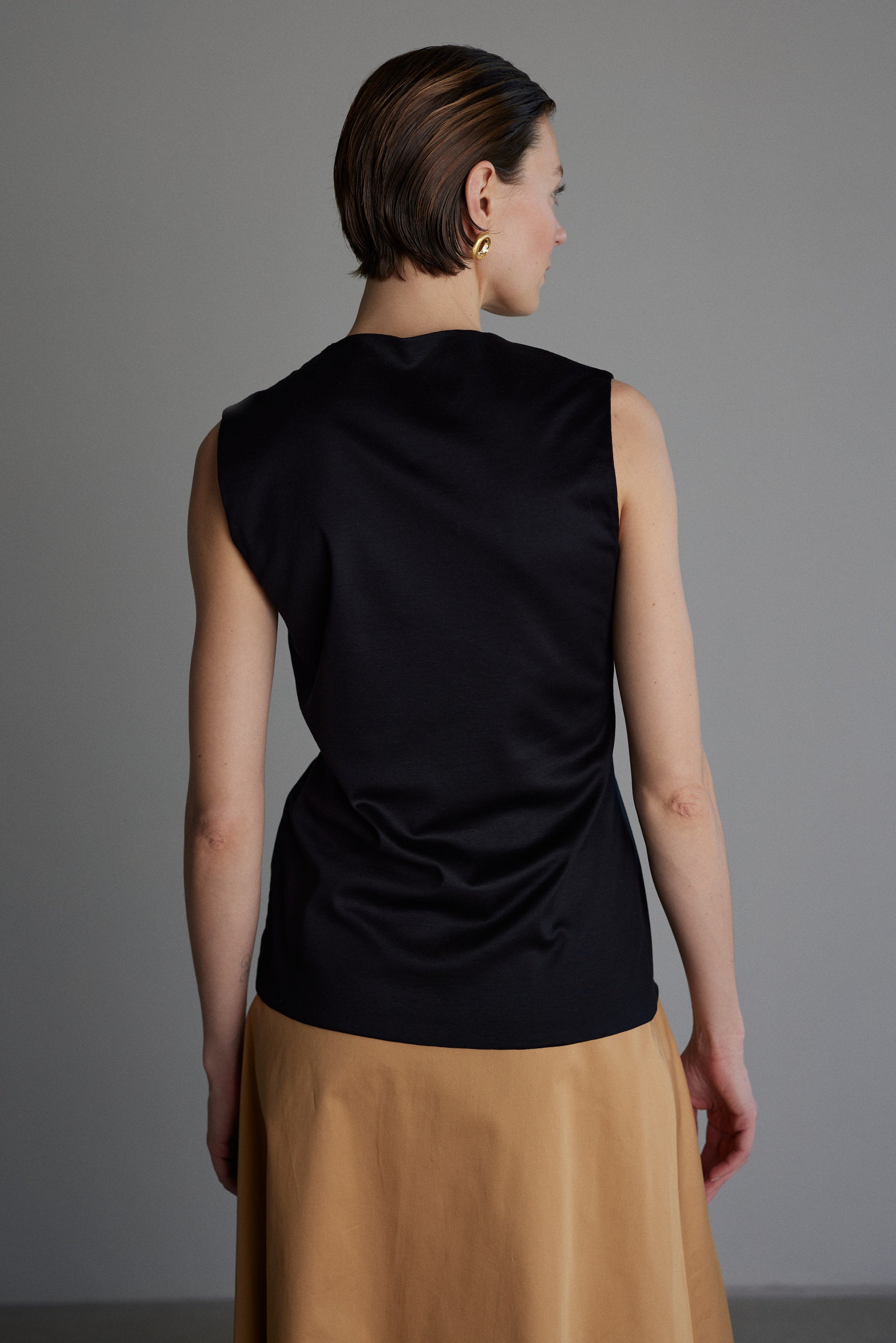 Jersey Top Colette in Schwarz