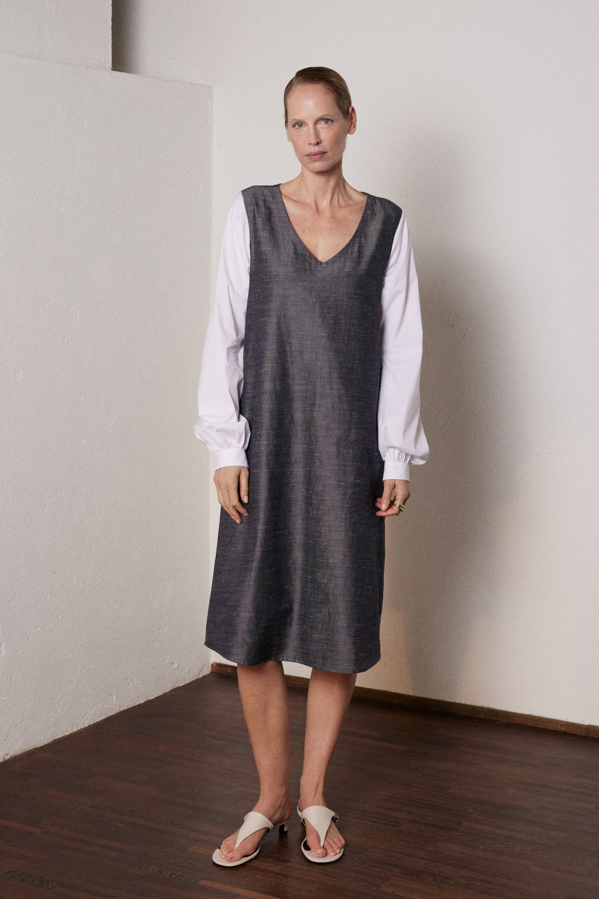 Kleid Joana in Metall