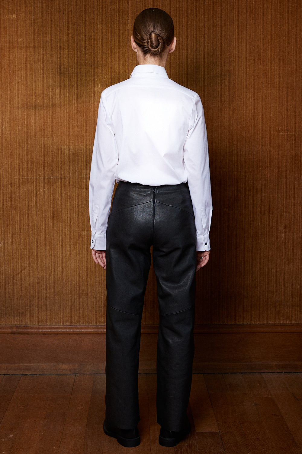 Eleonor leather trousers in black