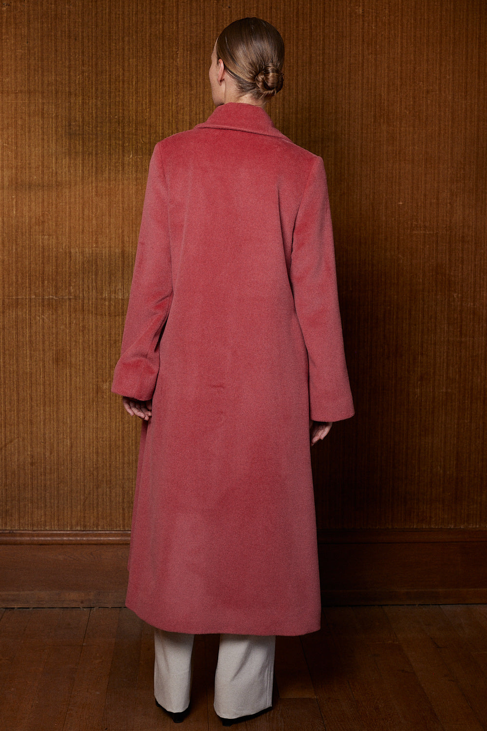 Vincente coat in coral