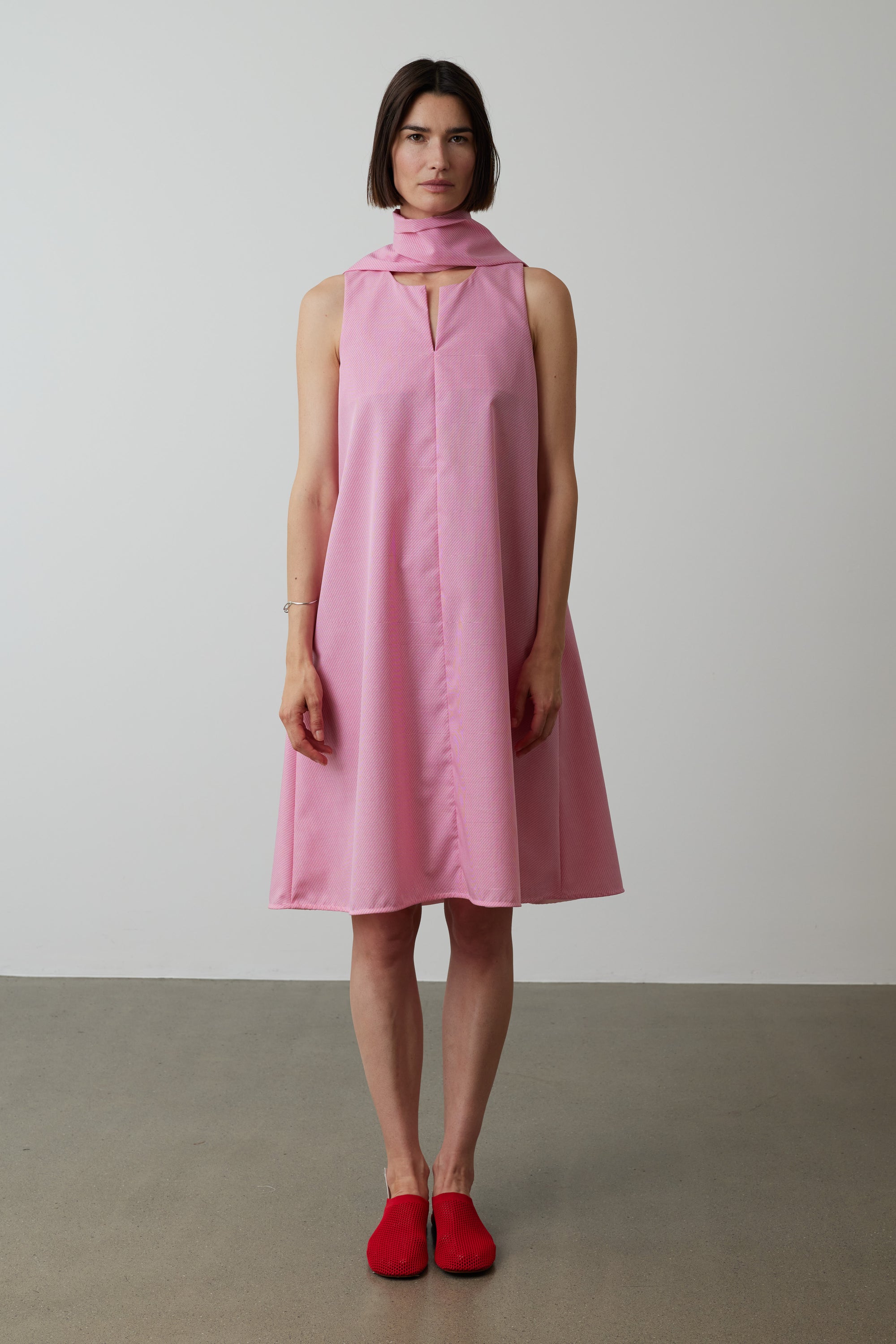 Kleid Jules gemustert in Pink