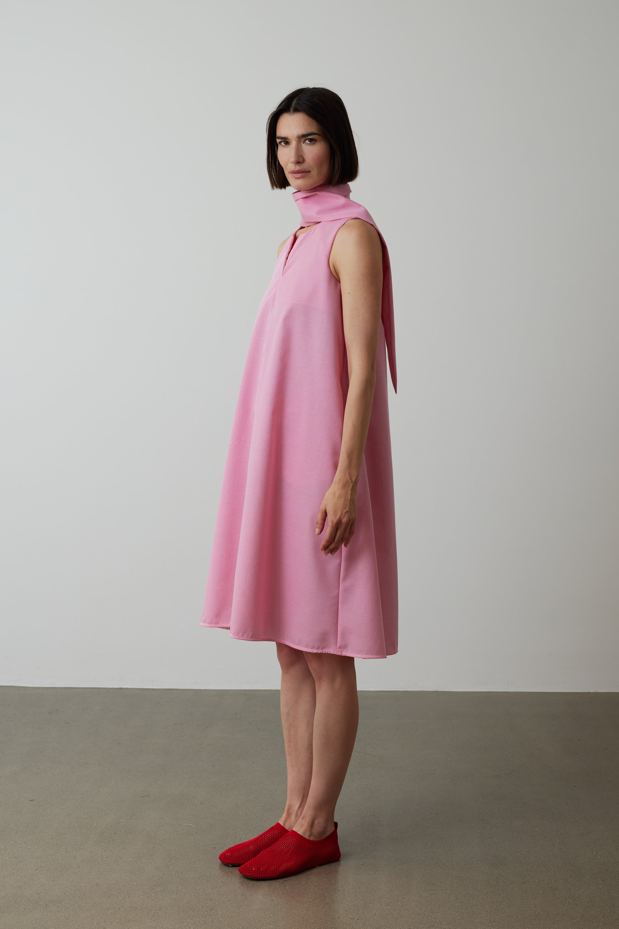 Kleid Jules gemustert in Pink