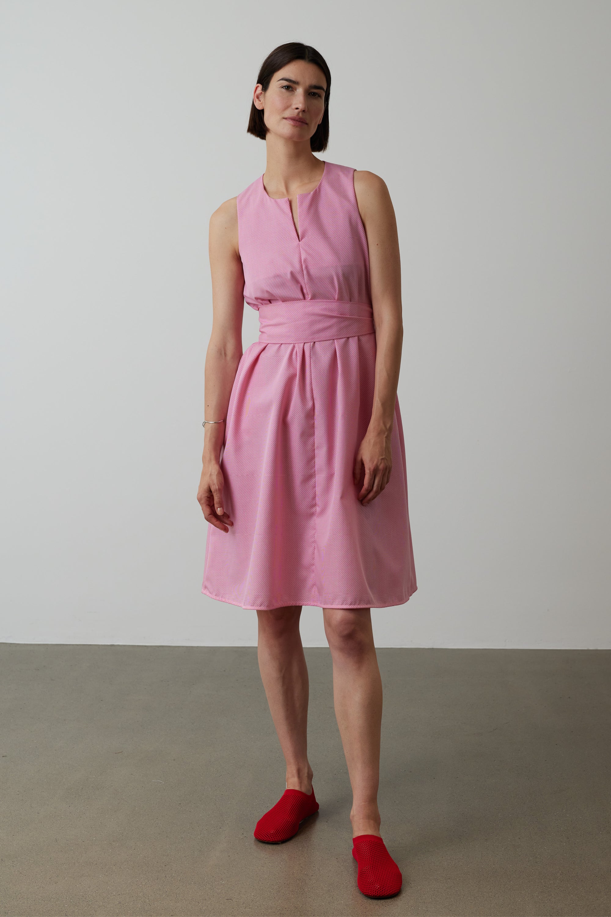 Kleid Jules gemustert in Pink